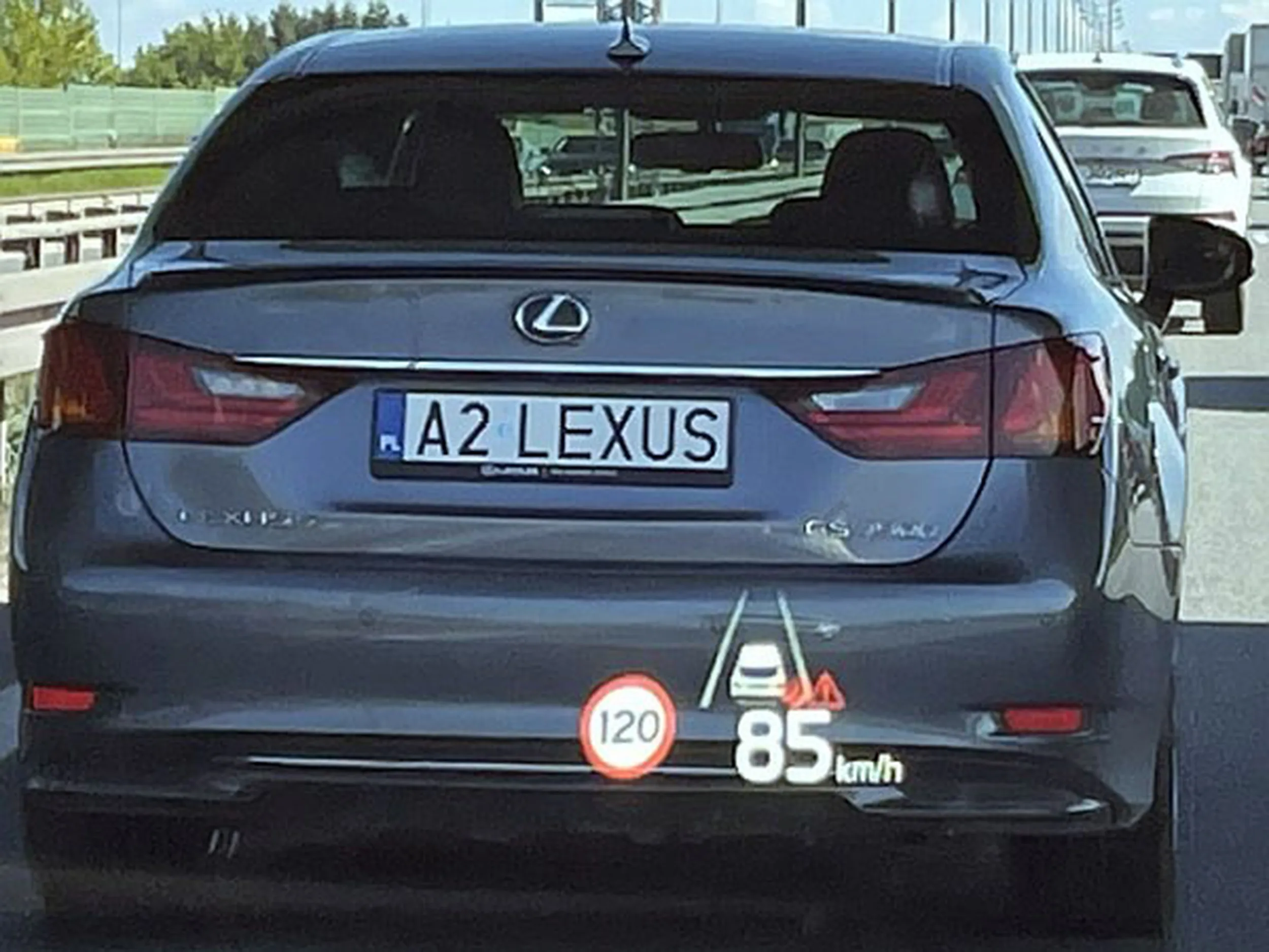 Fajny numer, blacha A2 LEXUS
