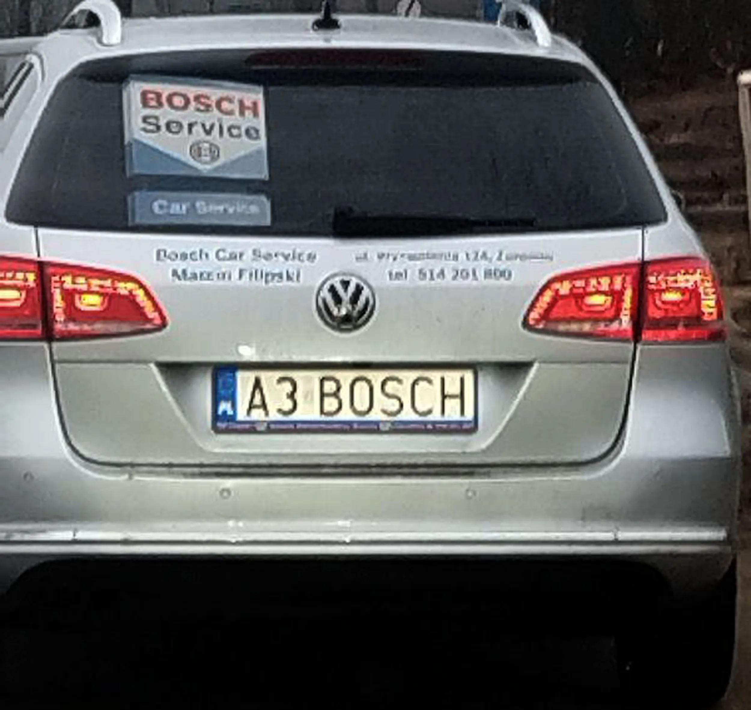 Fajny numer, blacha A3 BOSCH