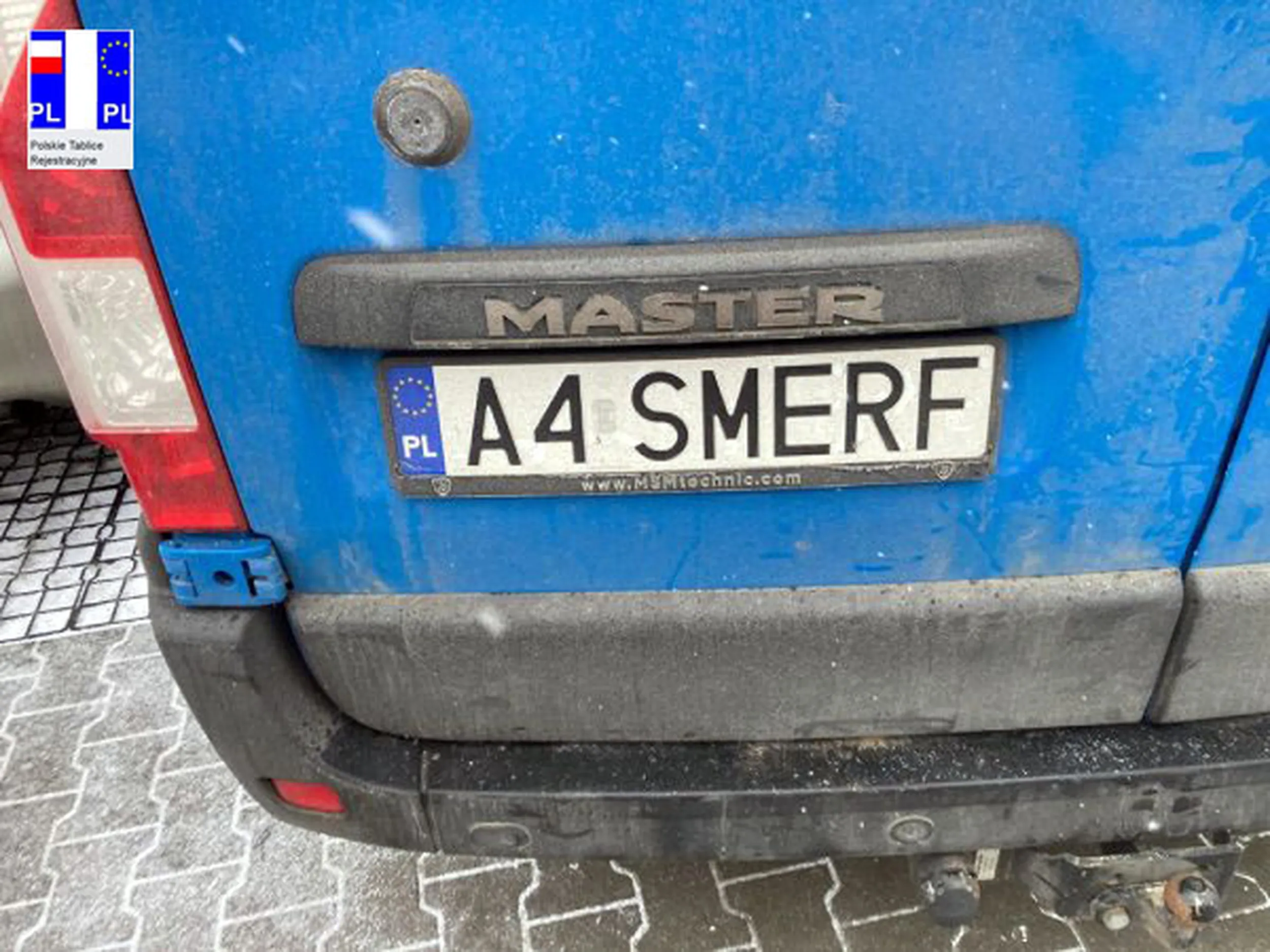 Fajny numer, blacha A4 SMERF
