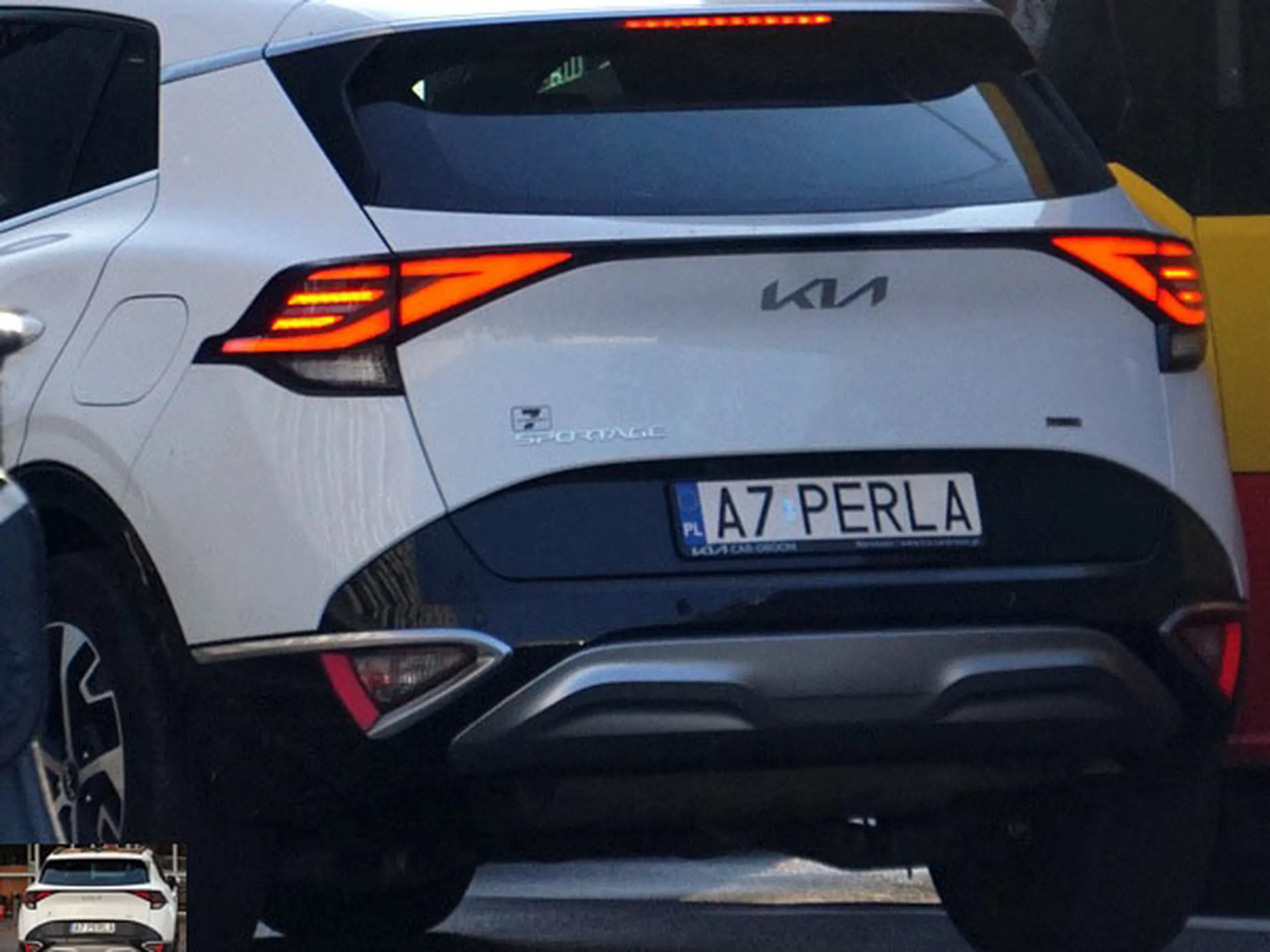 Fajny numer, blacha A7 PERLA