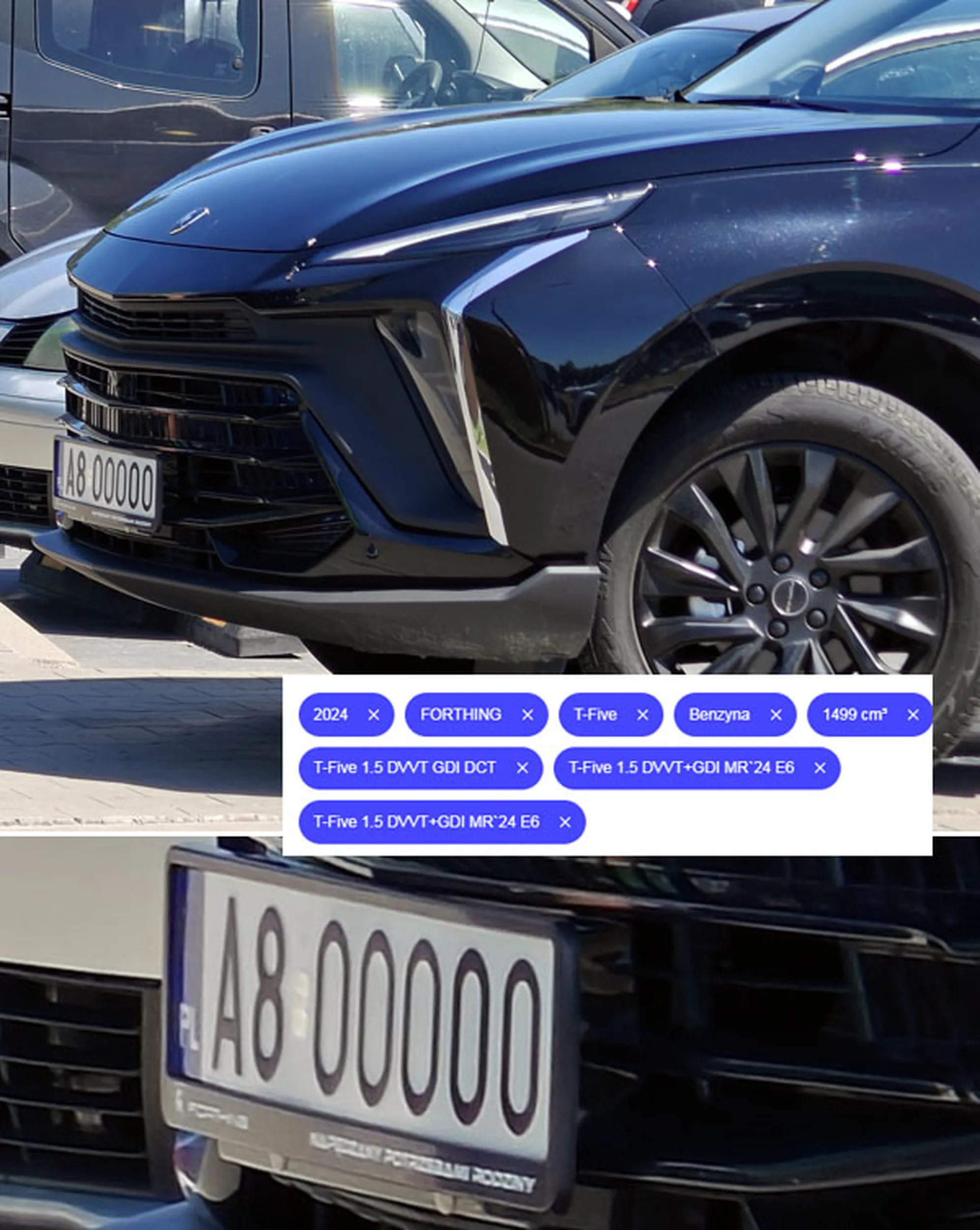 Fajny numer, blacha A8 OOO00