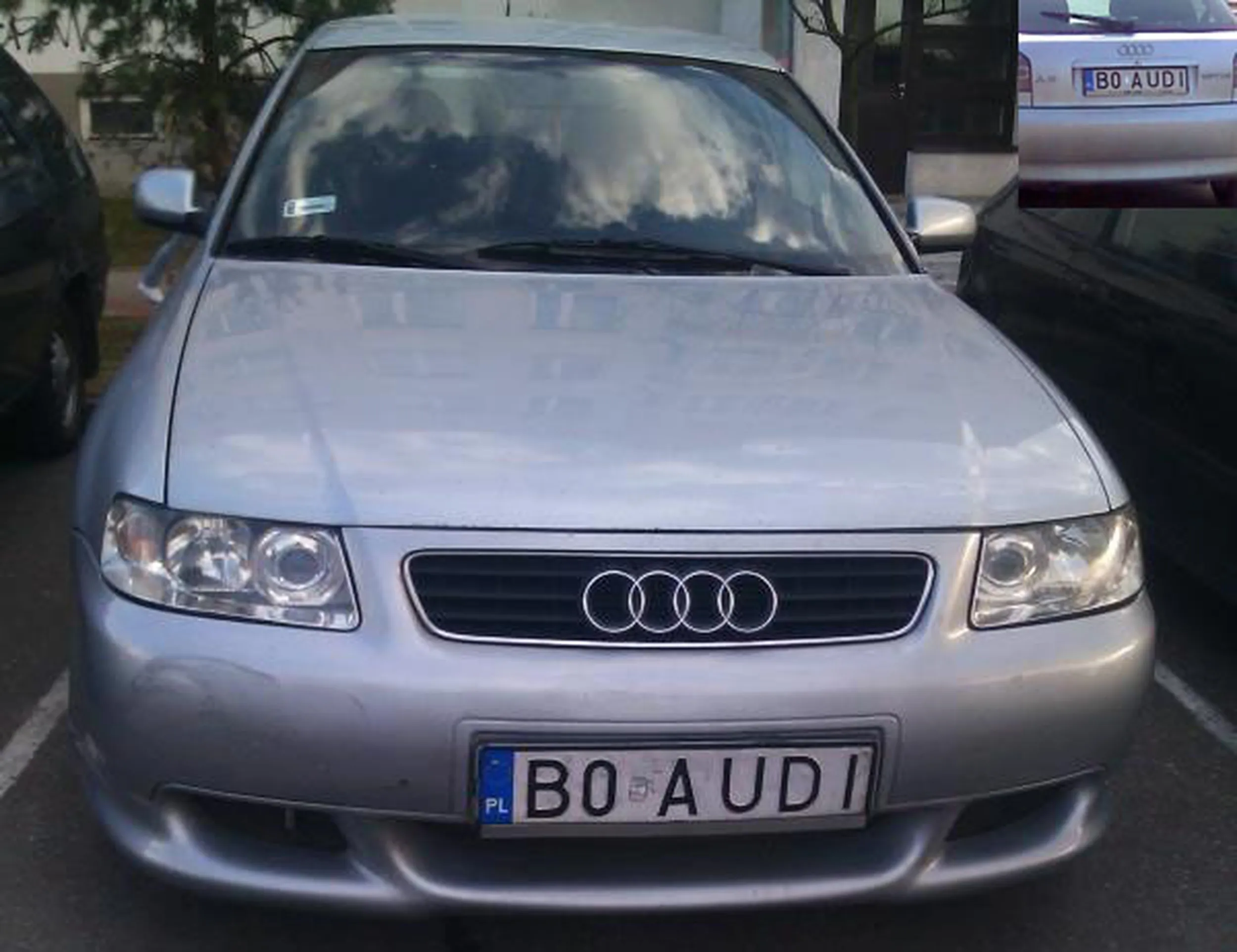 Fajny numer, blacha B0 AUDI