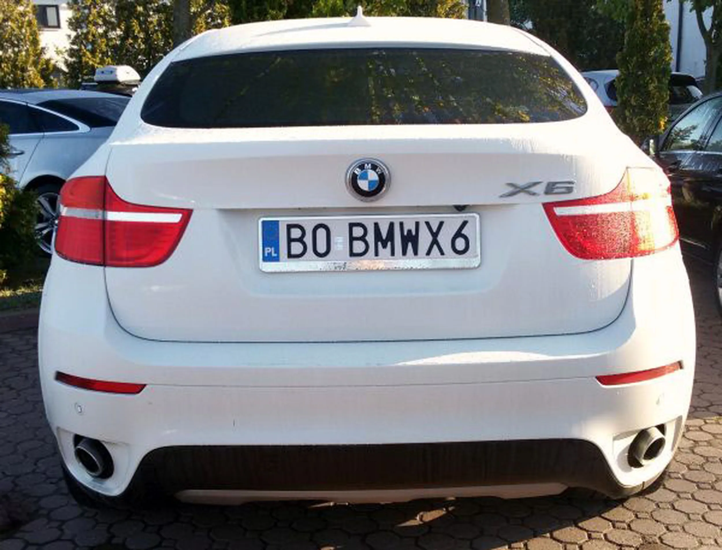 Fajny numer, blacha B0 BMWX6