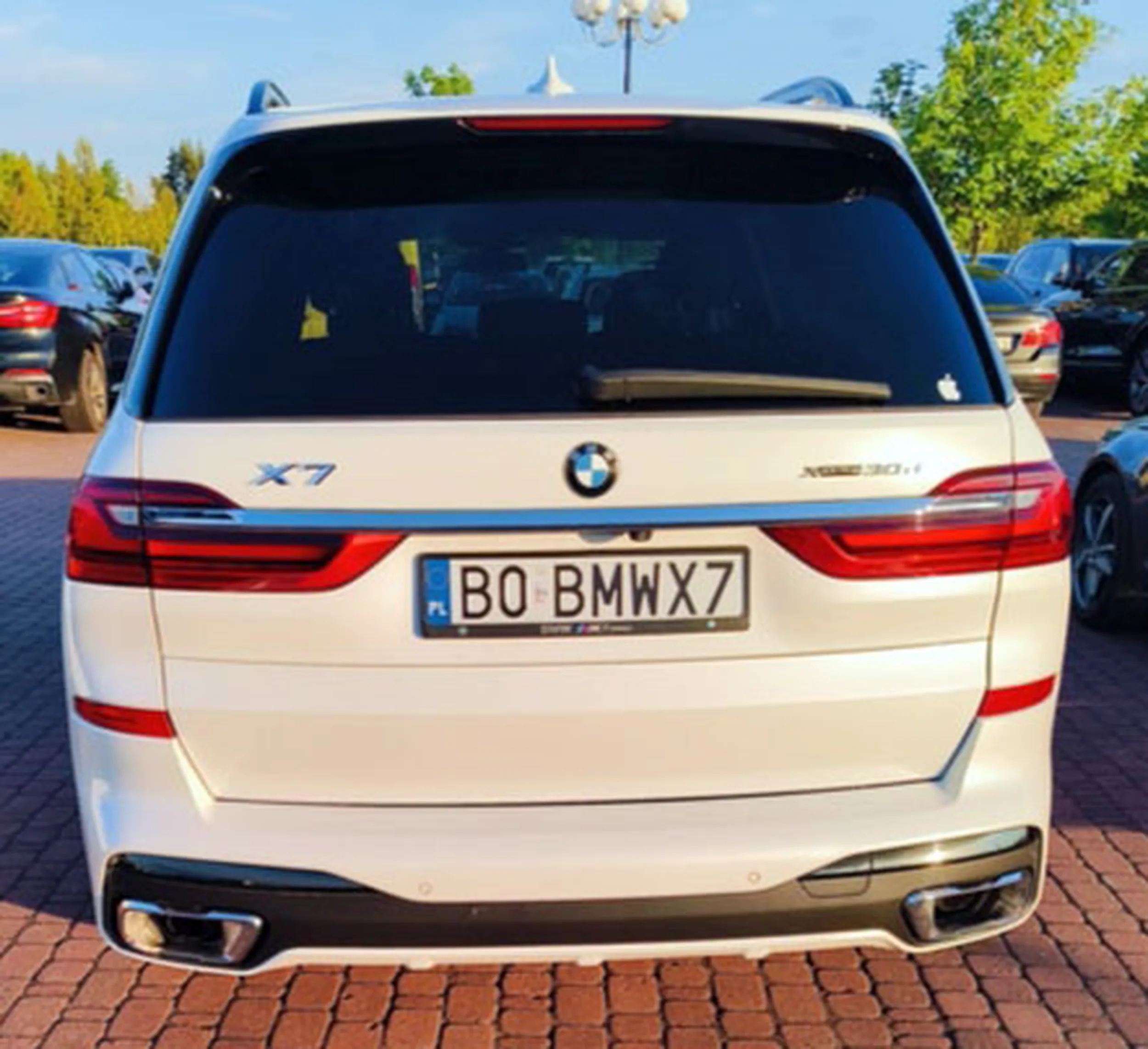 Fajny numer, blacha B0 BMWX7