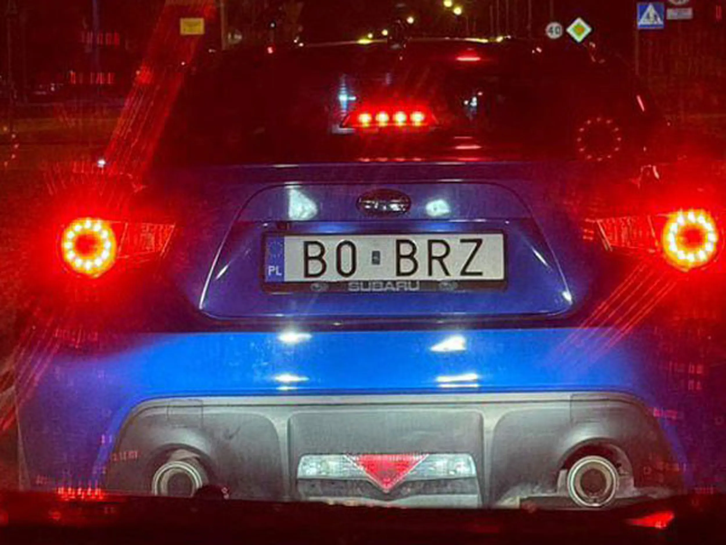 Fajny numer, blacha B0 BRZ