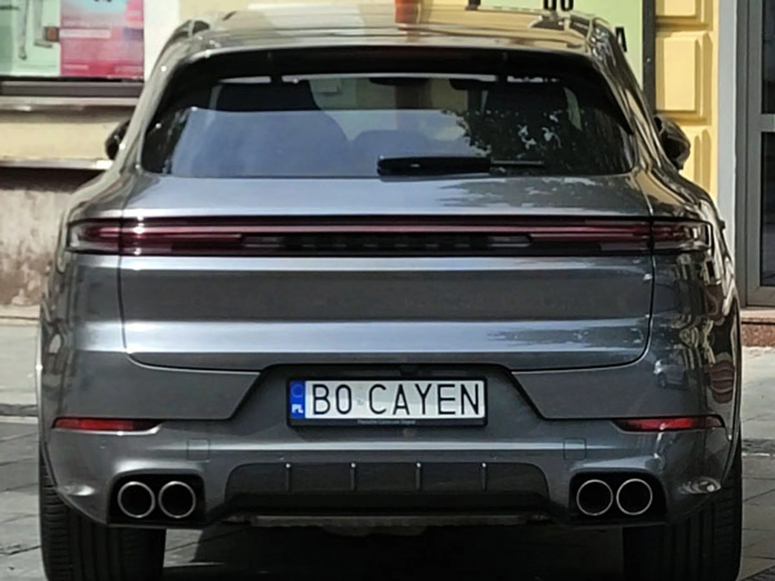 Fajny numer, blacha B0 CAYEN