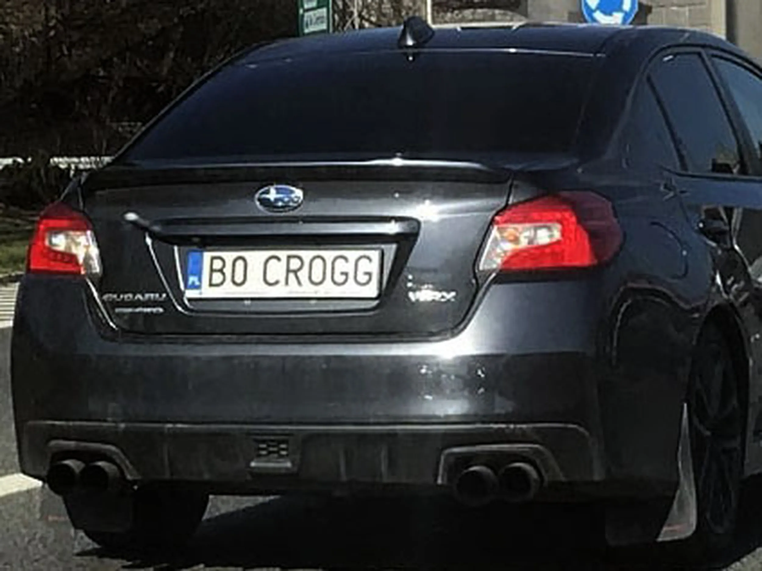 Fajny numer, blacha B0 CROGG