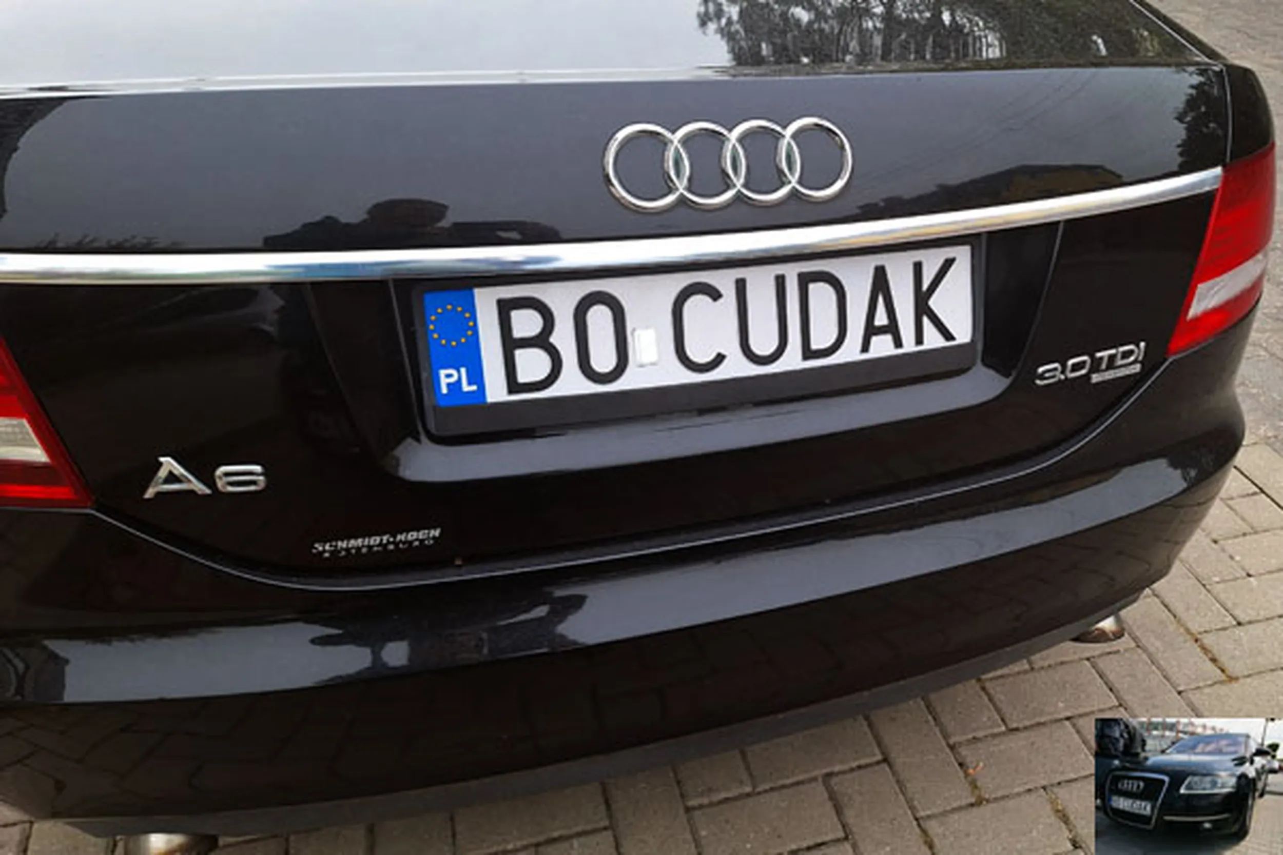 Fajny numer, blacha B0 CUDAK