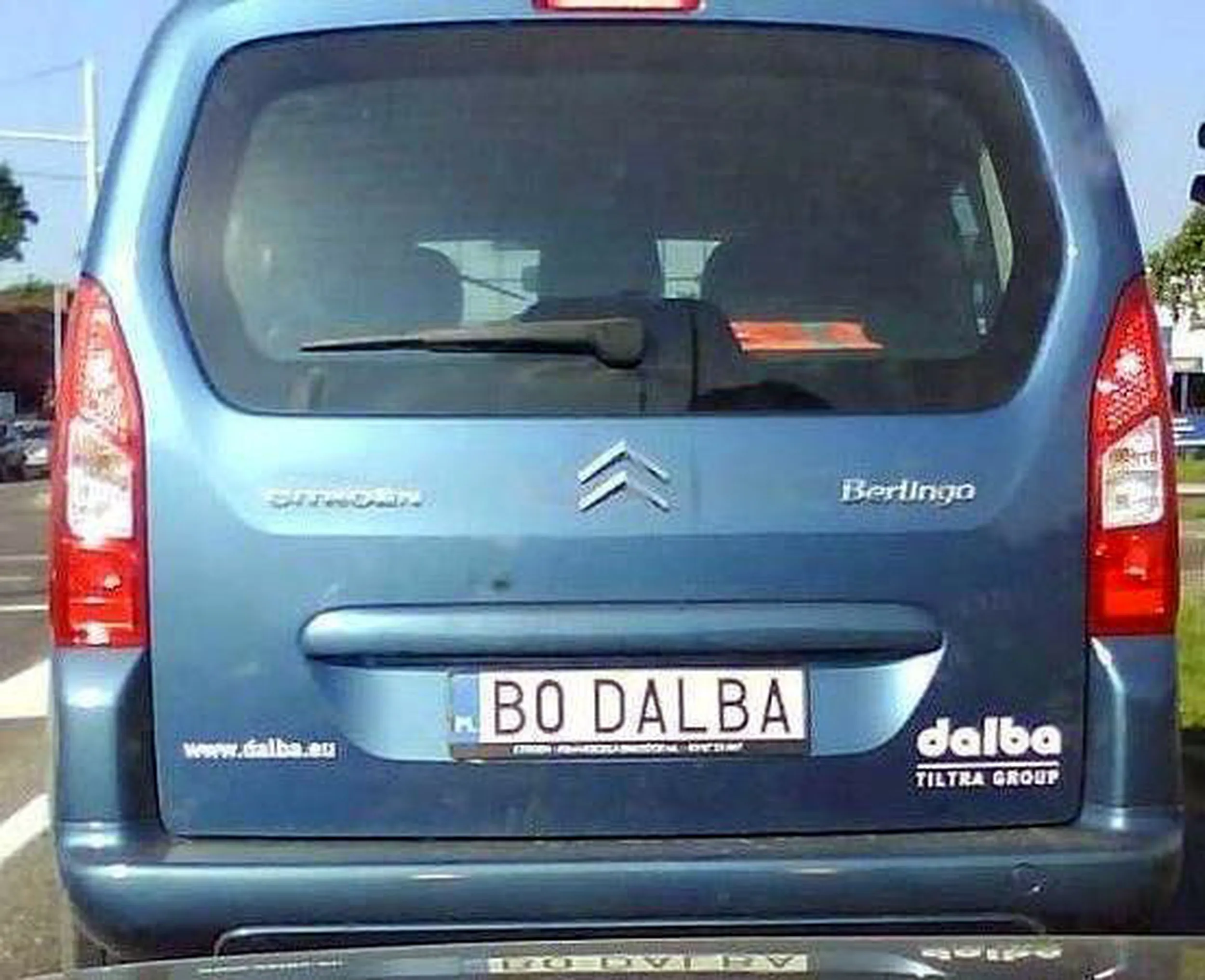 Fajny numer, blacha B0 DALBA