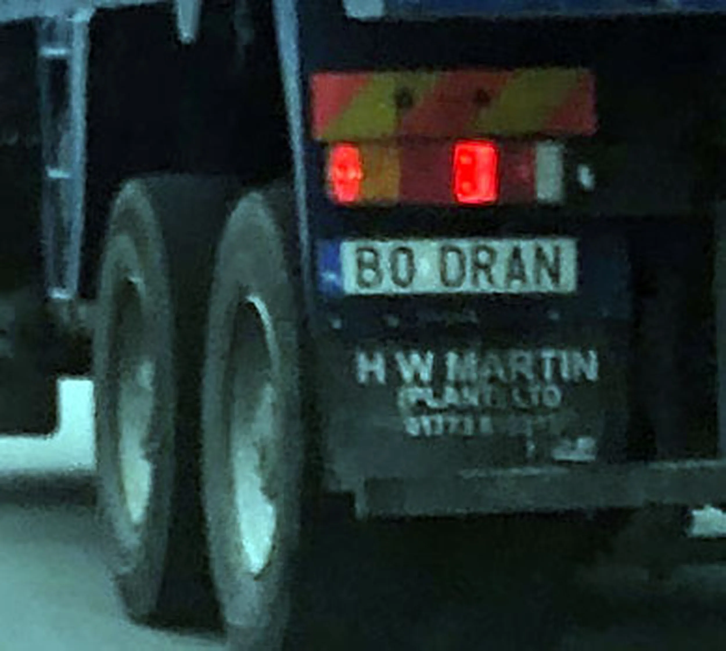 Fajny numer, blacha B0 DRAN