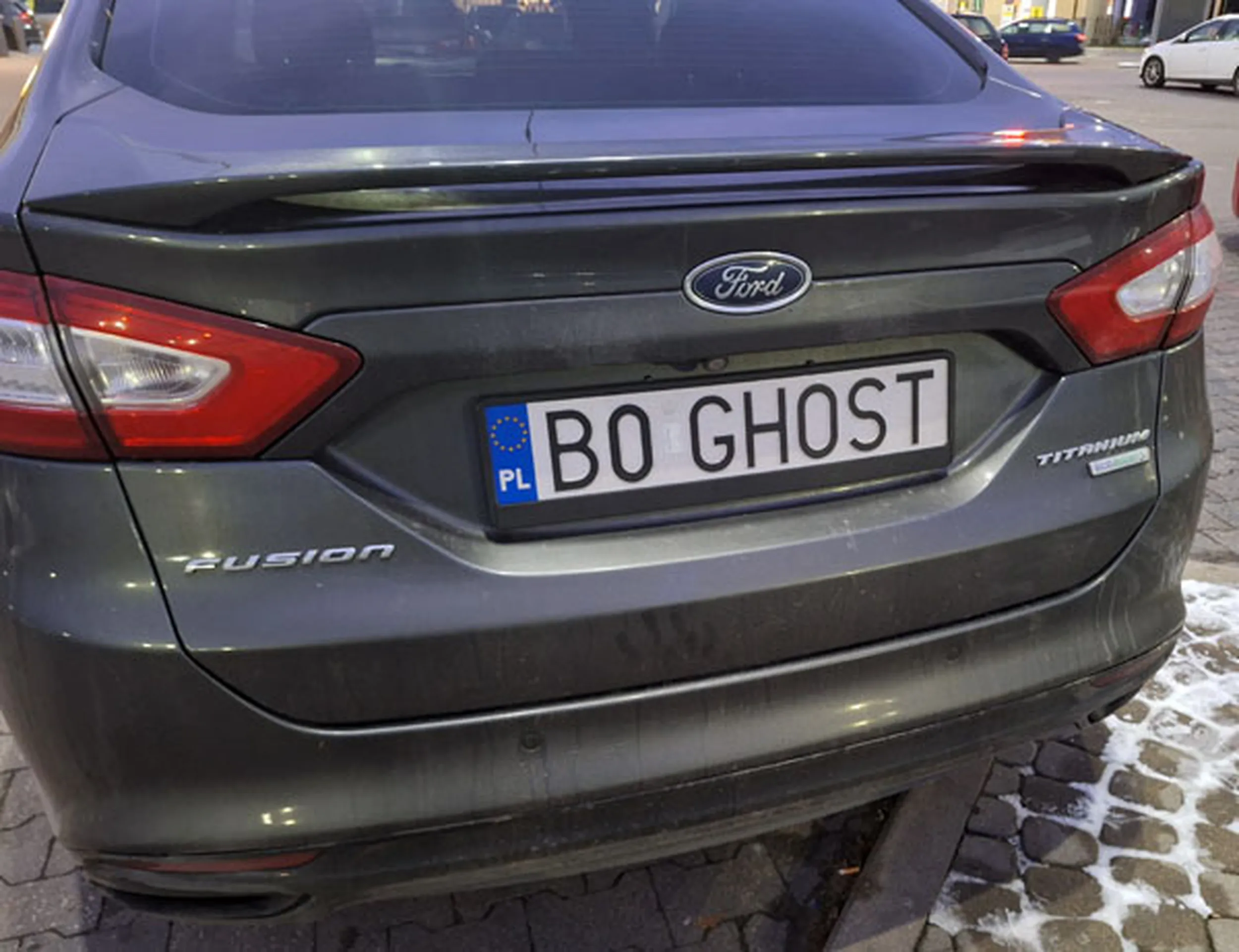 Fajny numer, blacha B0 GHOST