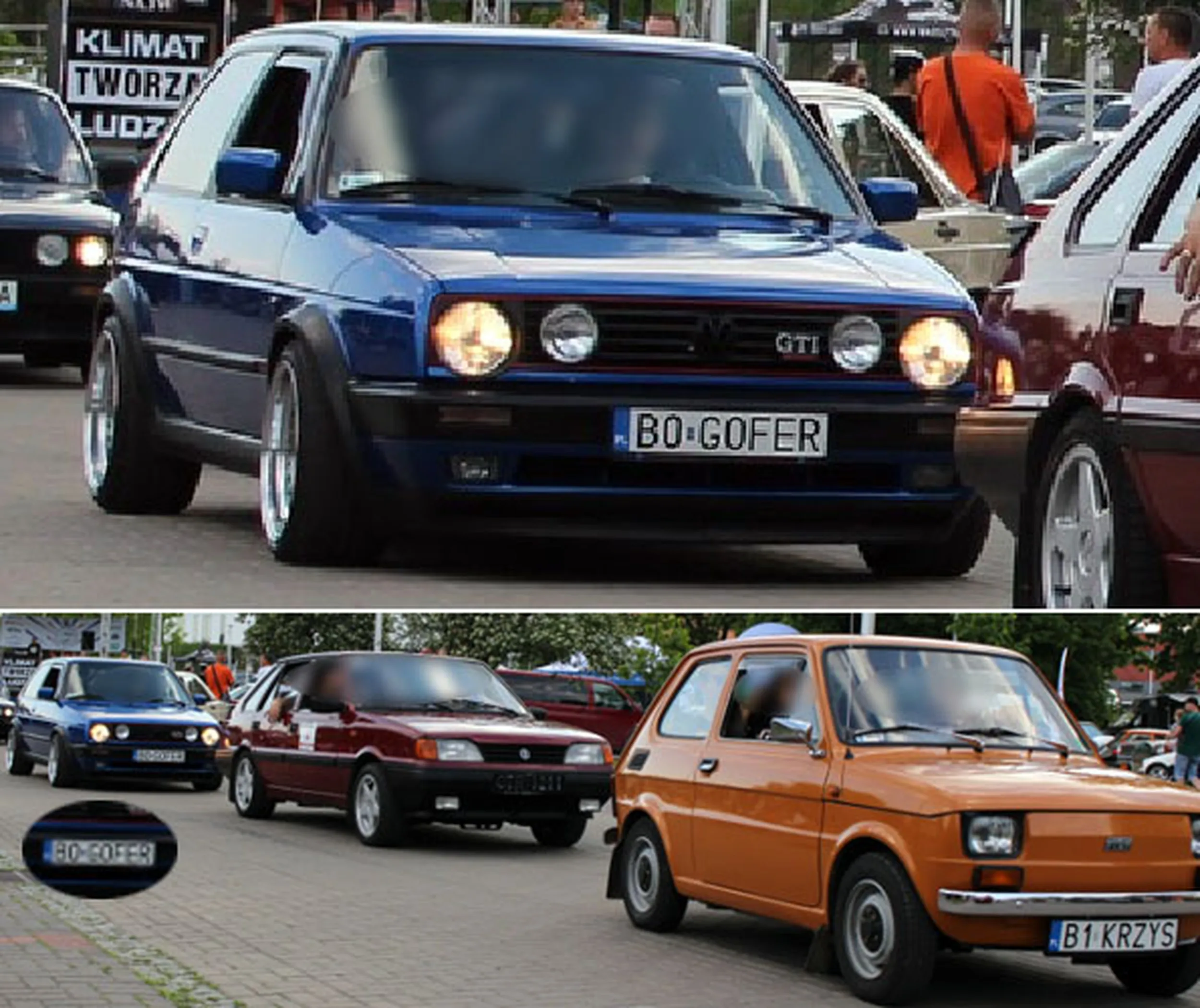 Fajny numer, blacha B0 GOFER