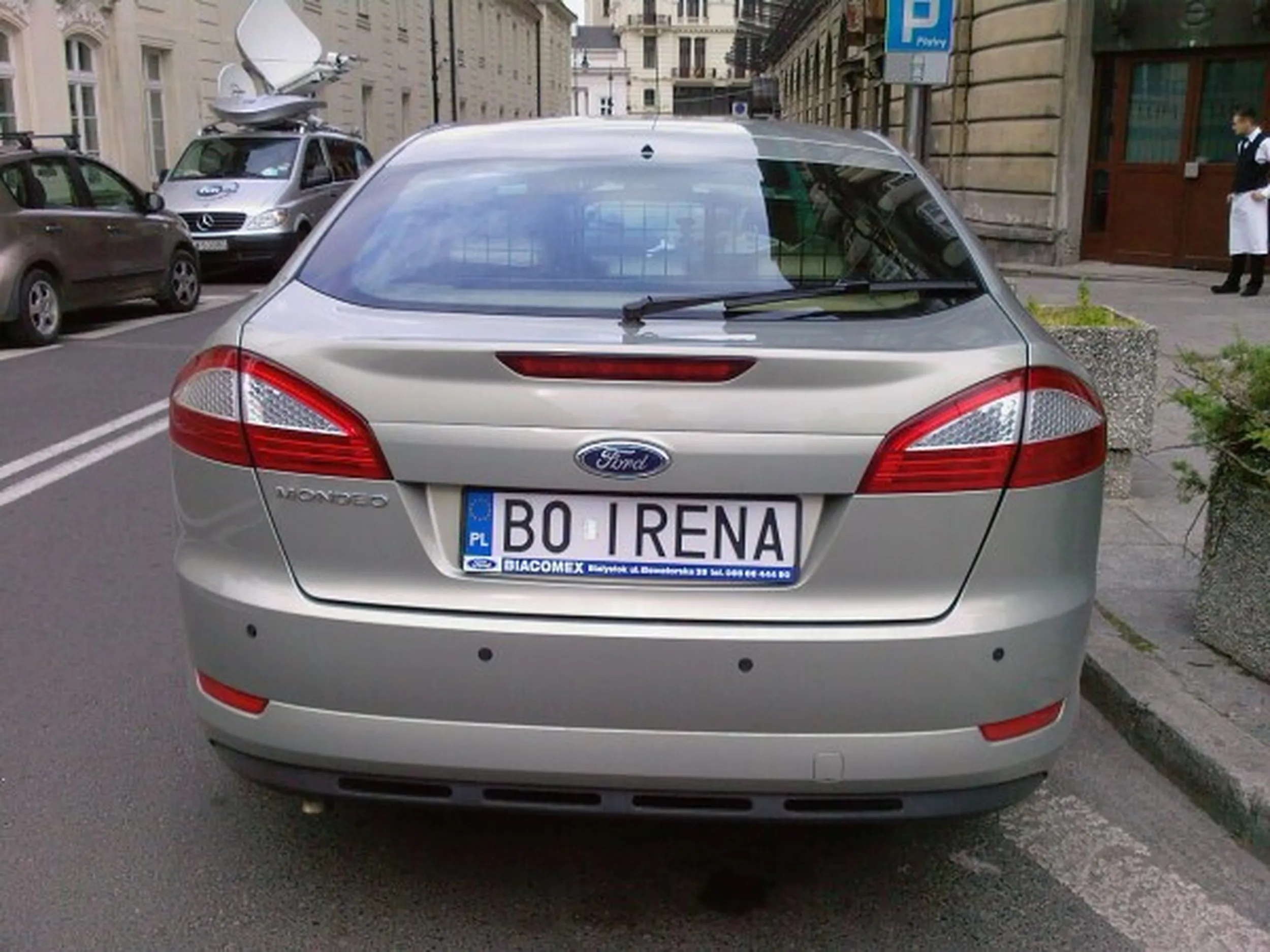 Fajny numer, blacha B0 IRENA