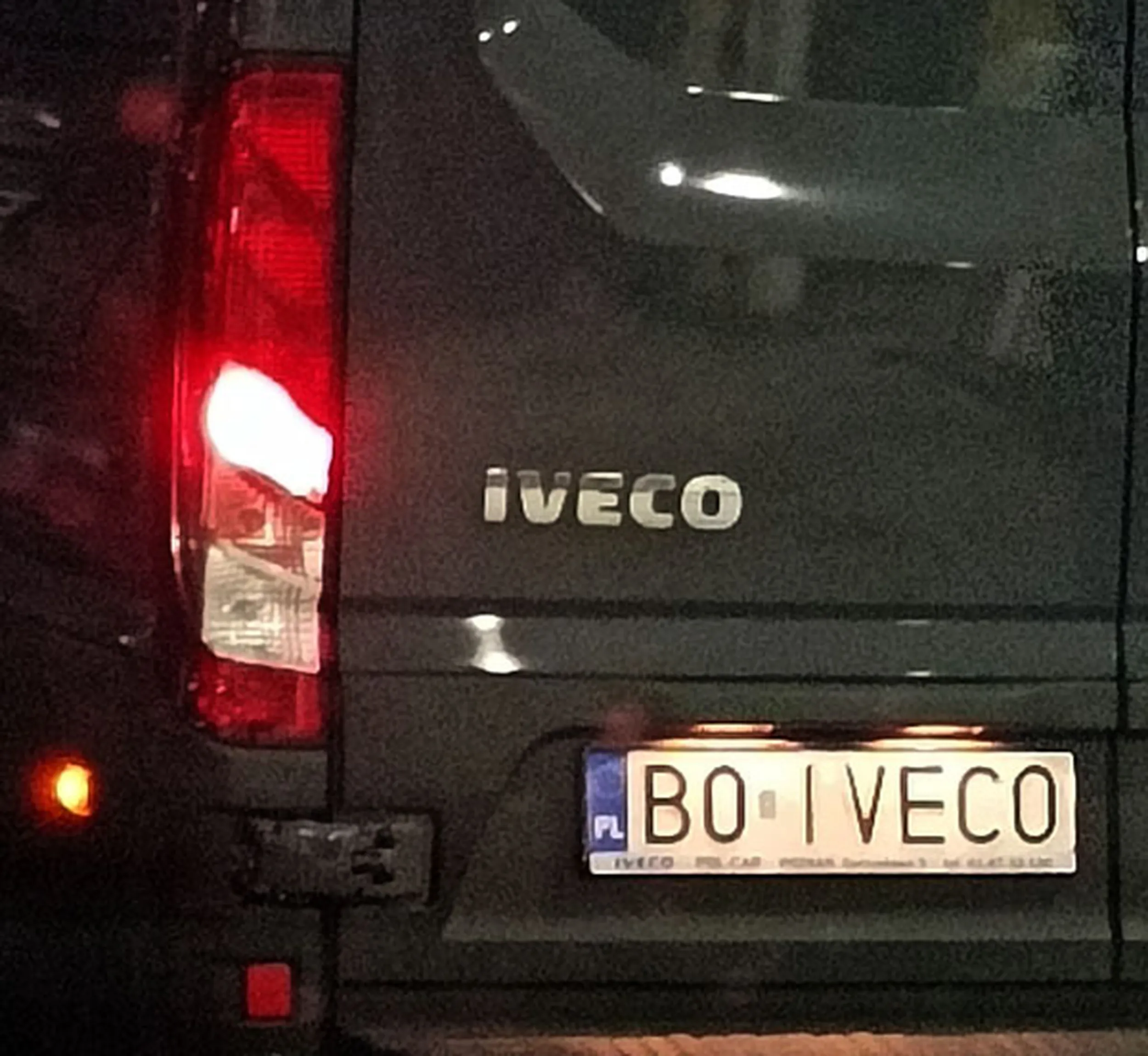 Fajny numer, blacha B0 IVECO