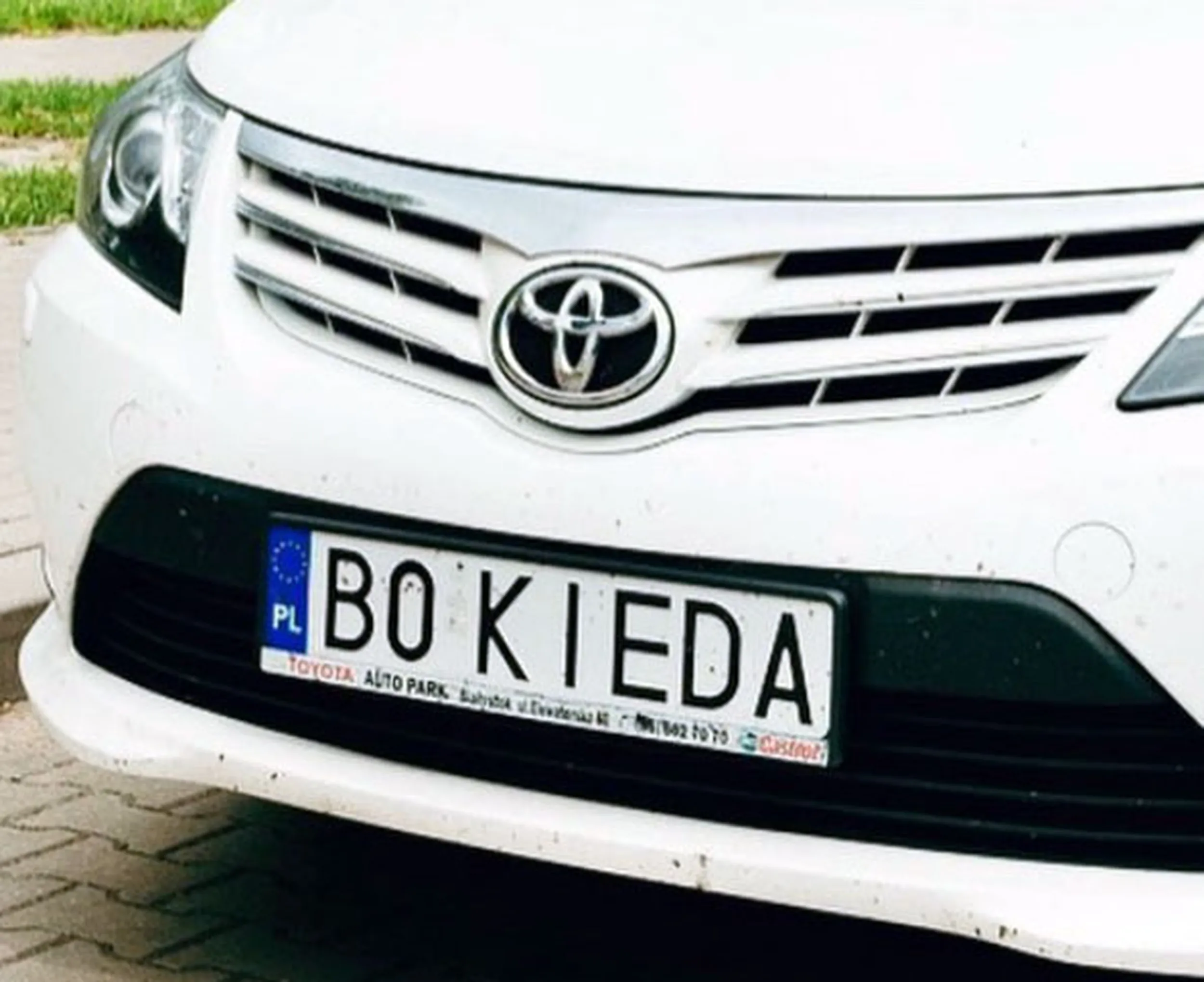 Fajny numer, blacha B0 KIEDA