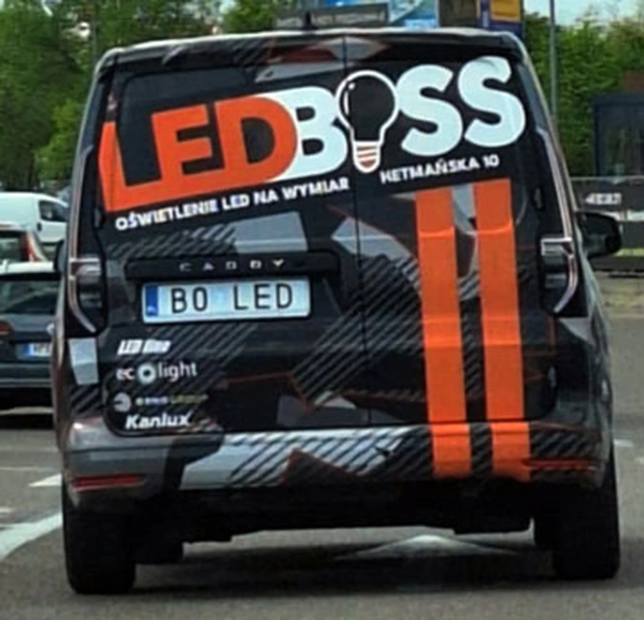 Fajny numer, blacha B0 LED