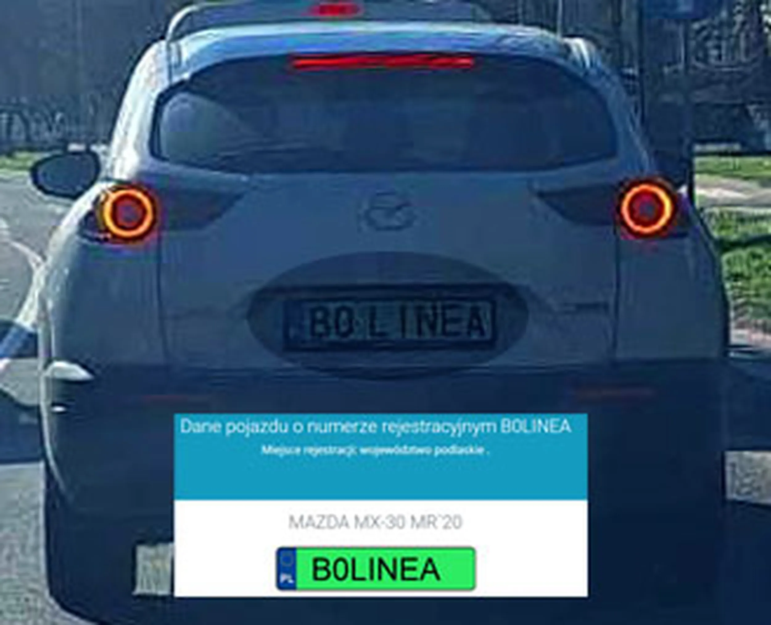 Fajny numer, blacha B0 LINEA