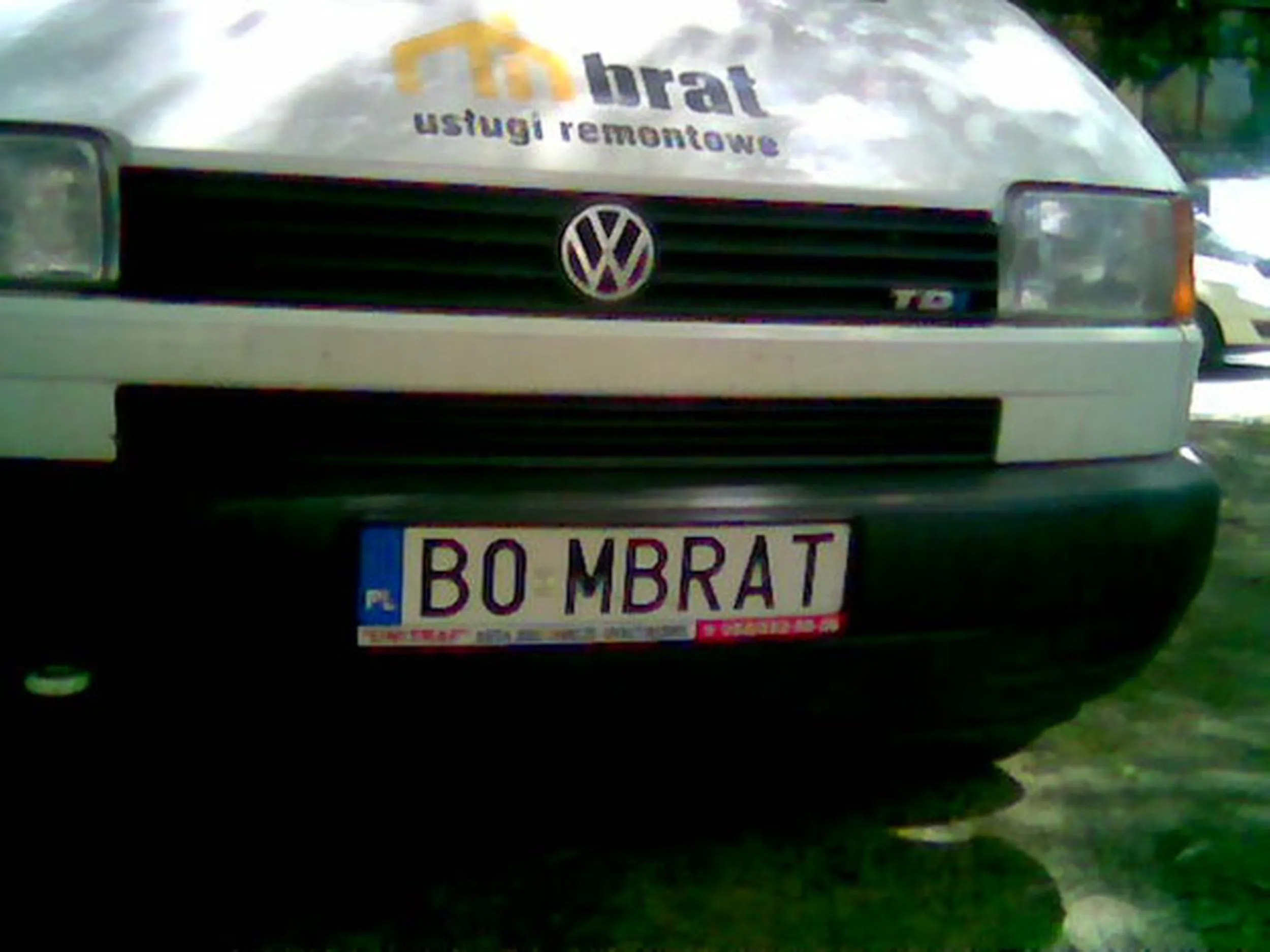 Fajny numer, blacha B0 MBRAT