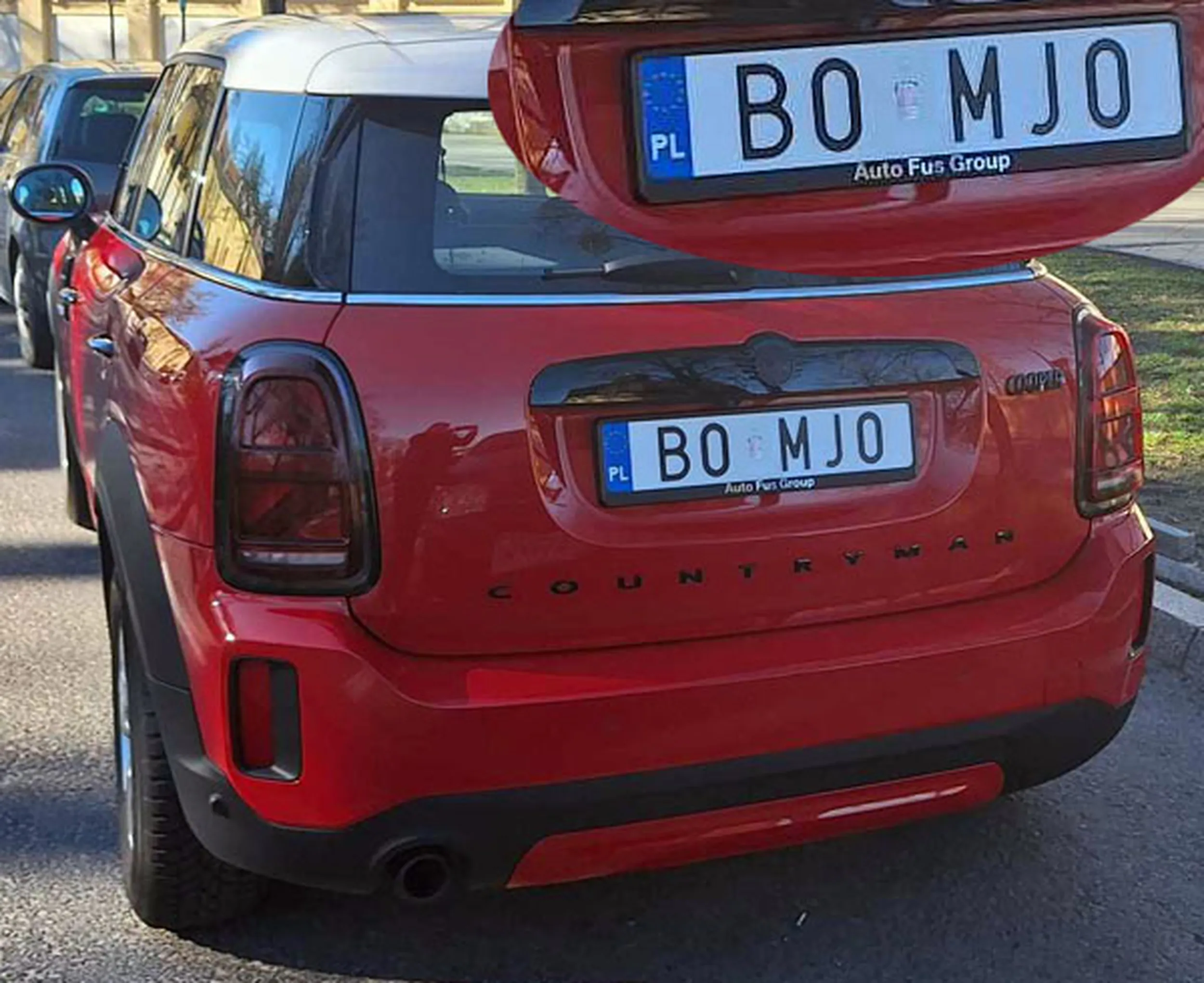 Fajny numer, blacha B0 MJ0