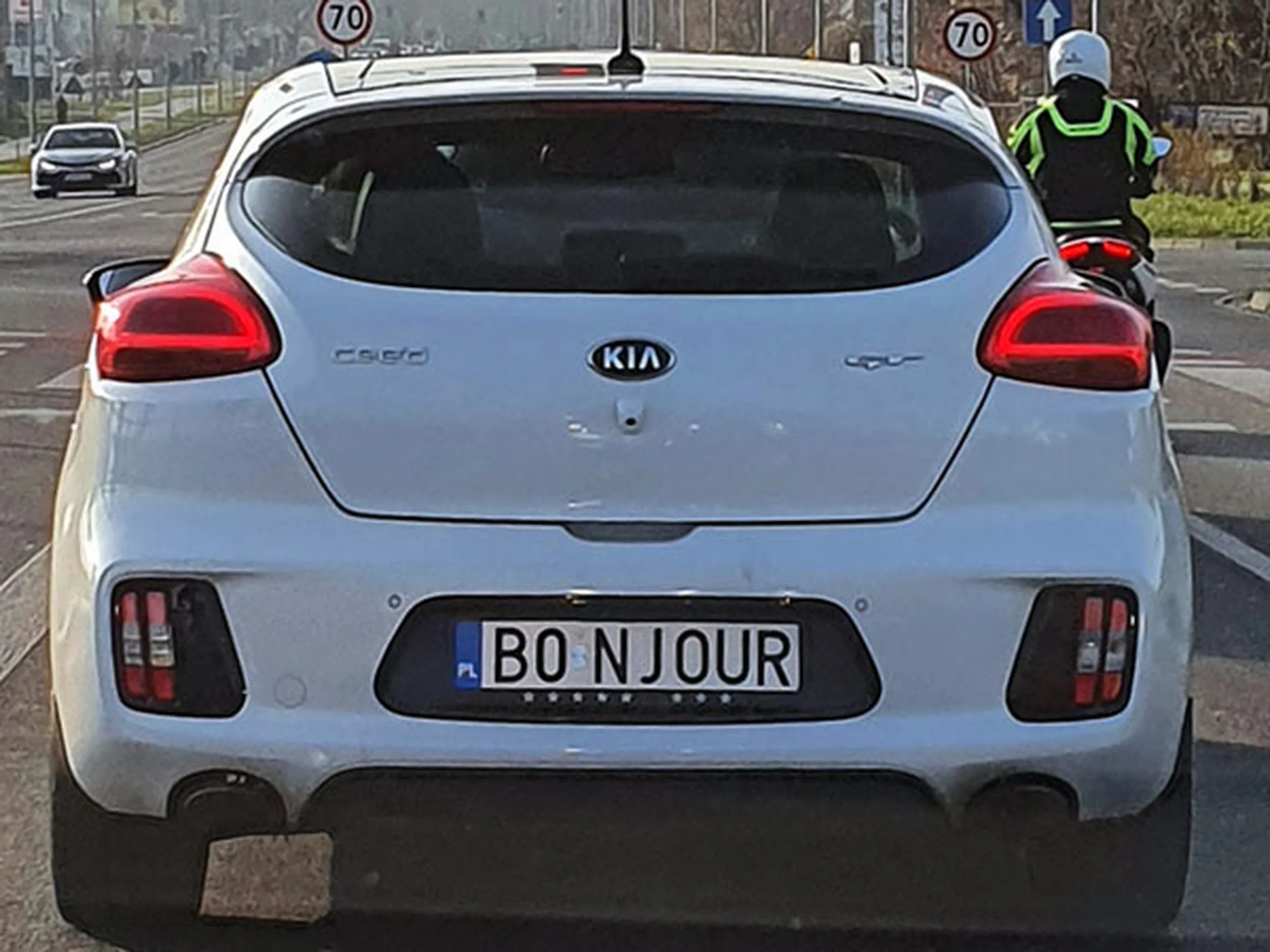 Fajny numer, blacha B0 NJOUR