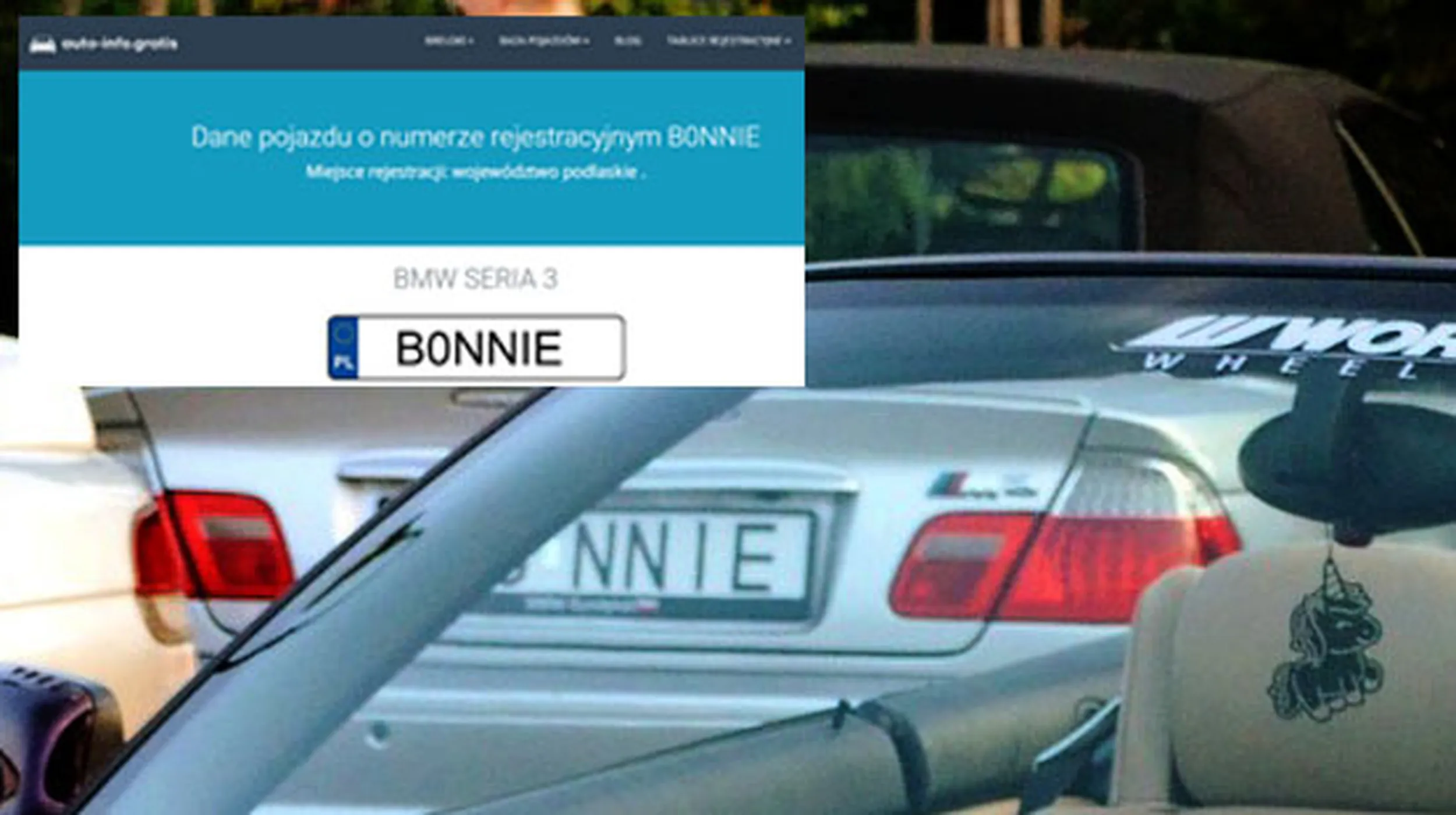 Fajny numer, blacha B0 NNIE