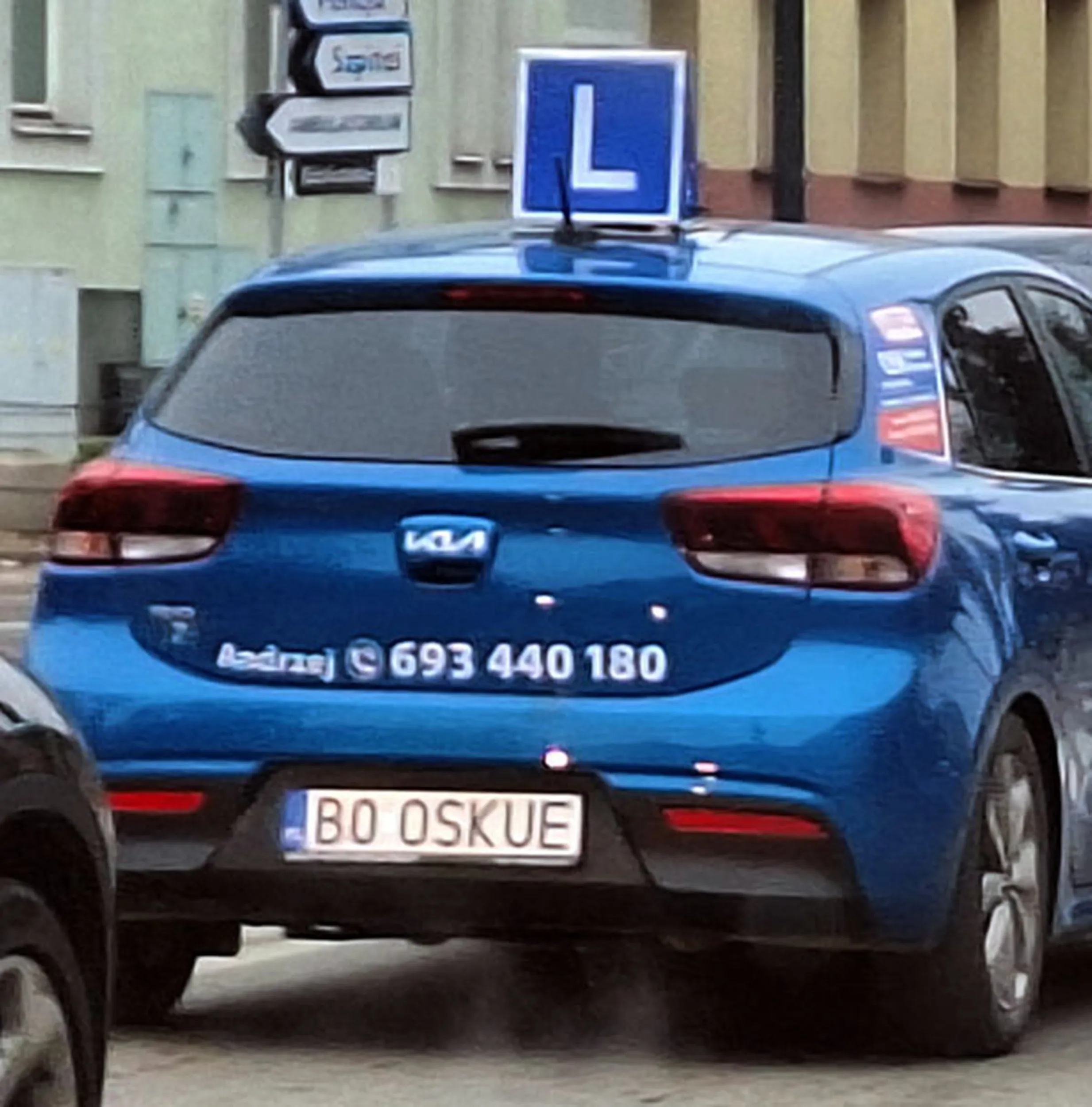 Fajny numer, blacha B0 OSKUE