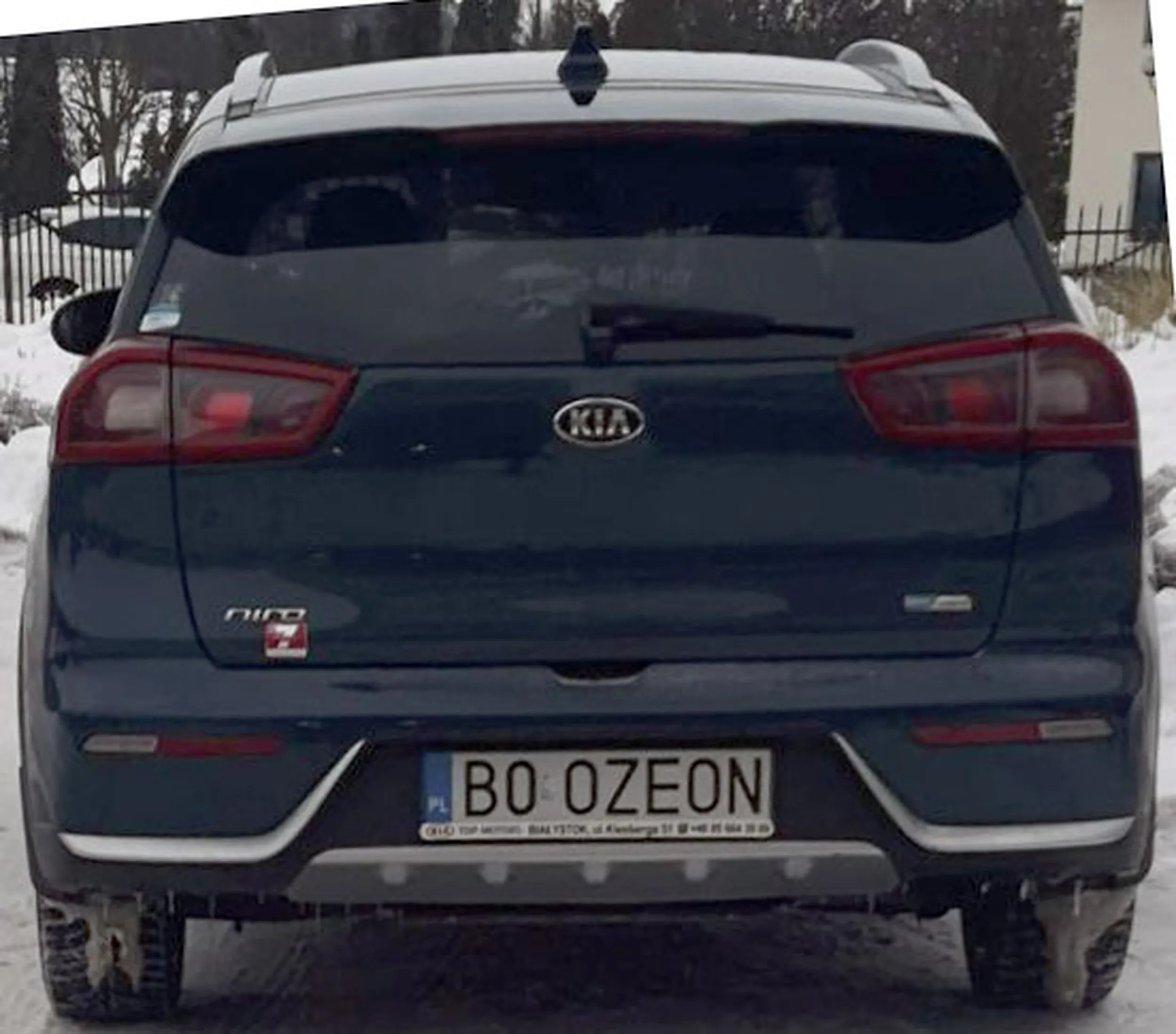 Fajny numer, blacha B0 OZEON