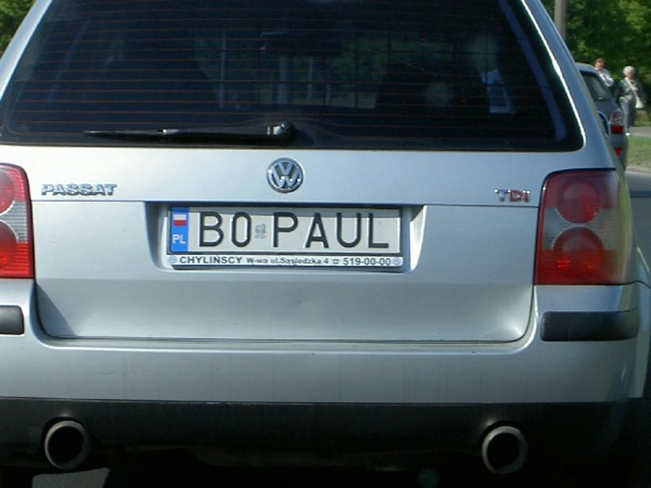 Fajny numer, blacha B0 PAUL