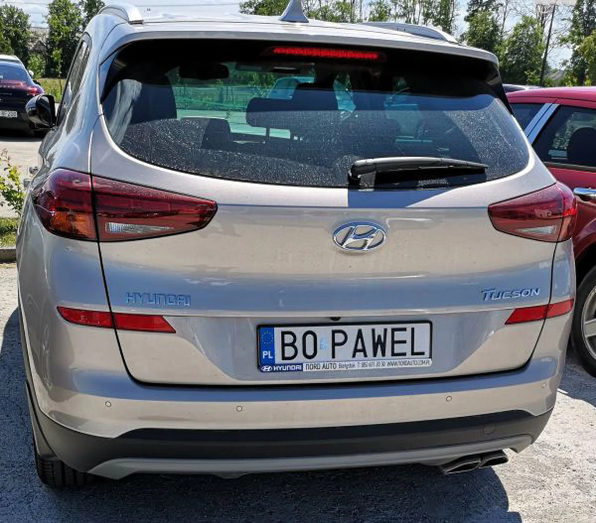 Fajny numer, blacha B0 PAWEL