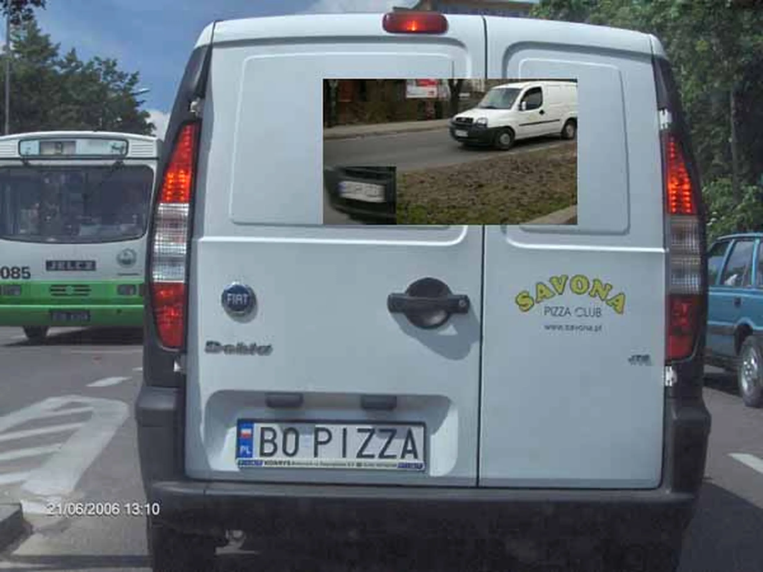 Fajny numer, blacha B0 PIZZA