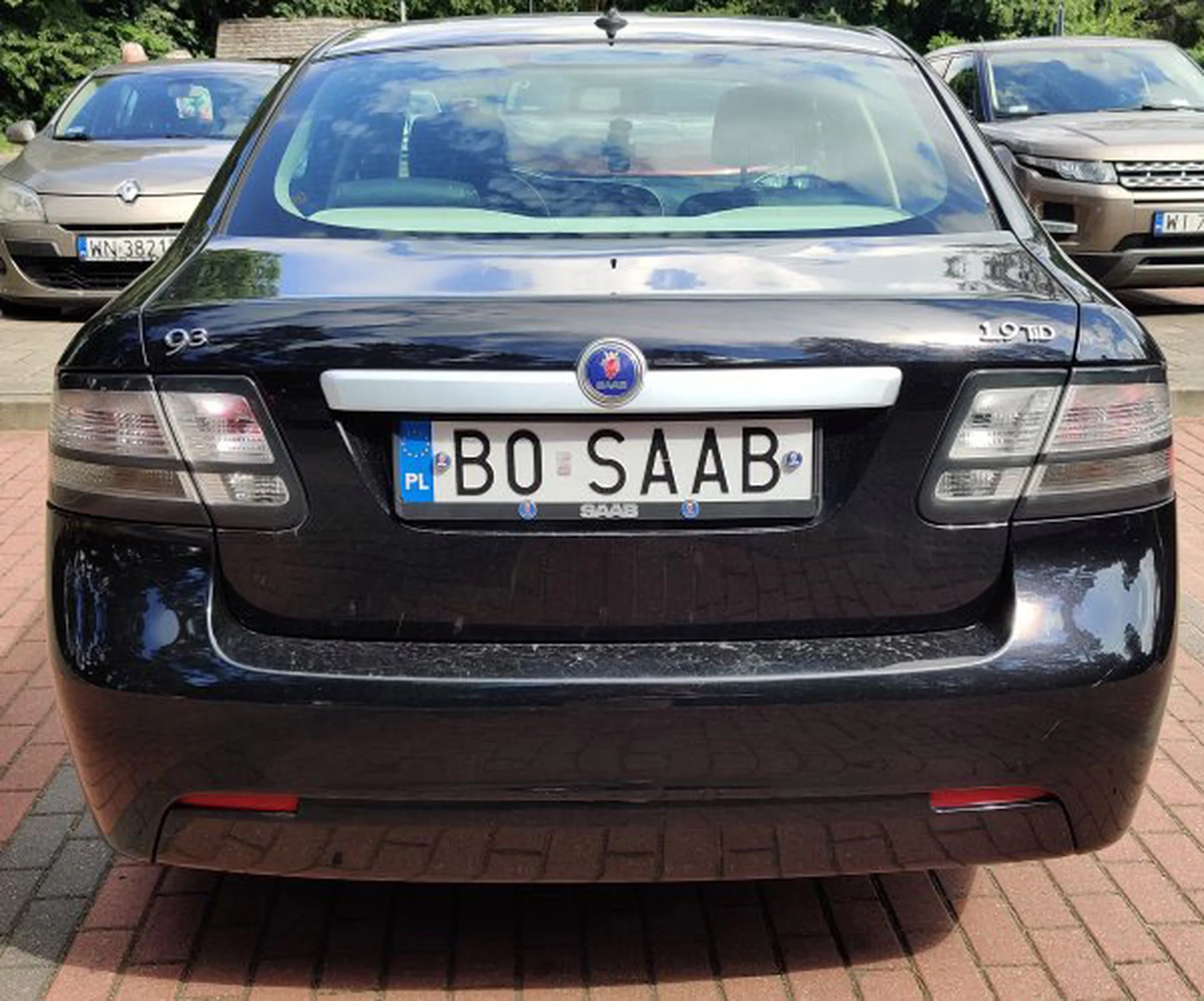 Fajny numer, blacha B0 SAAB