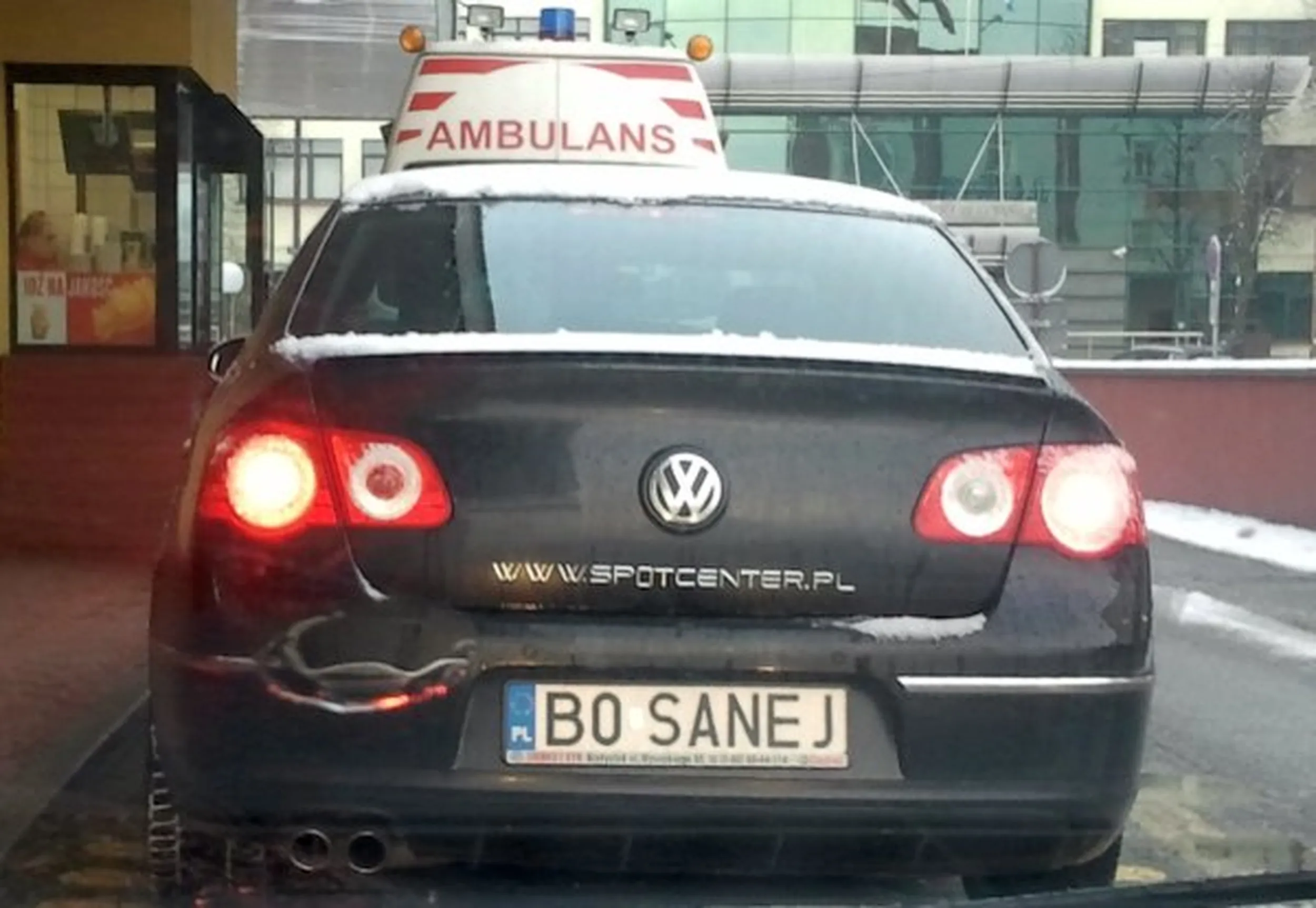 Fajny numer, blacha B0 SANEJ