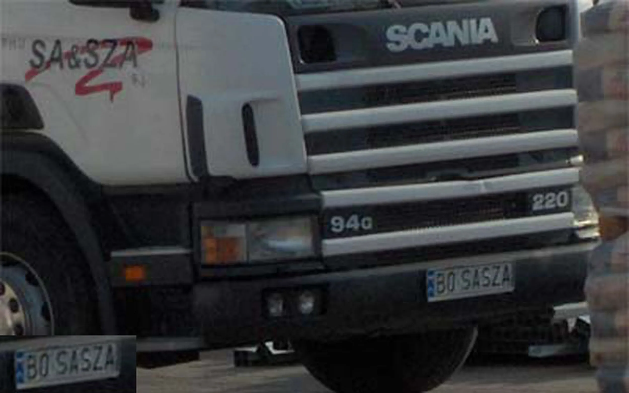 Fajny numer, blacha B0 SASZA