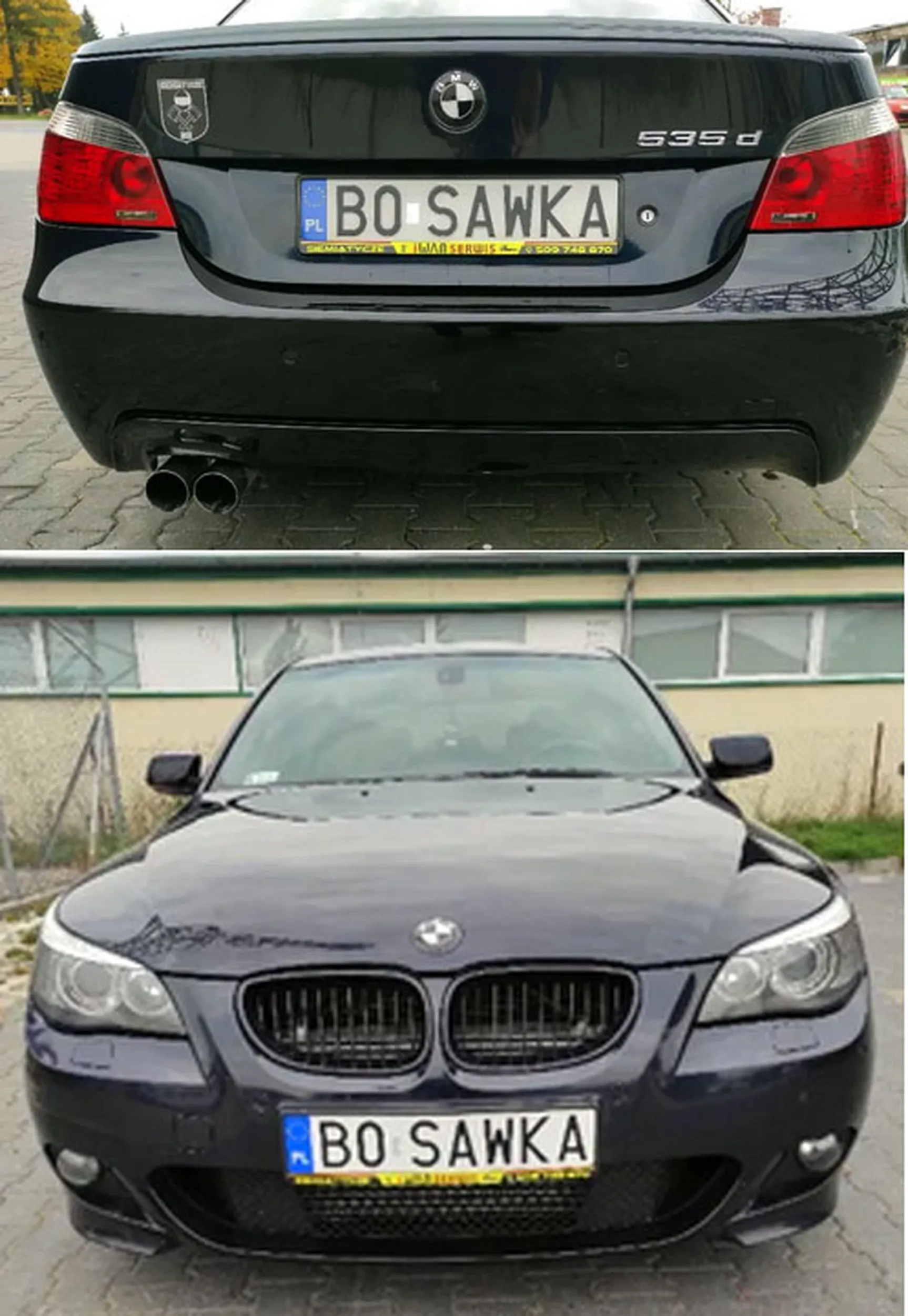 Fajny numer, blacha B0 SAWKA