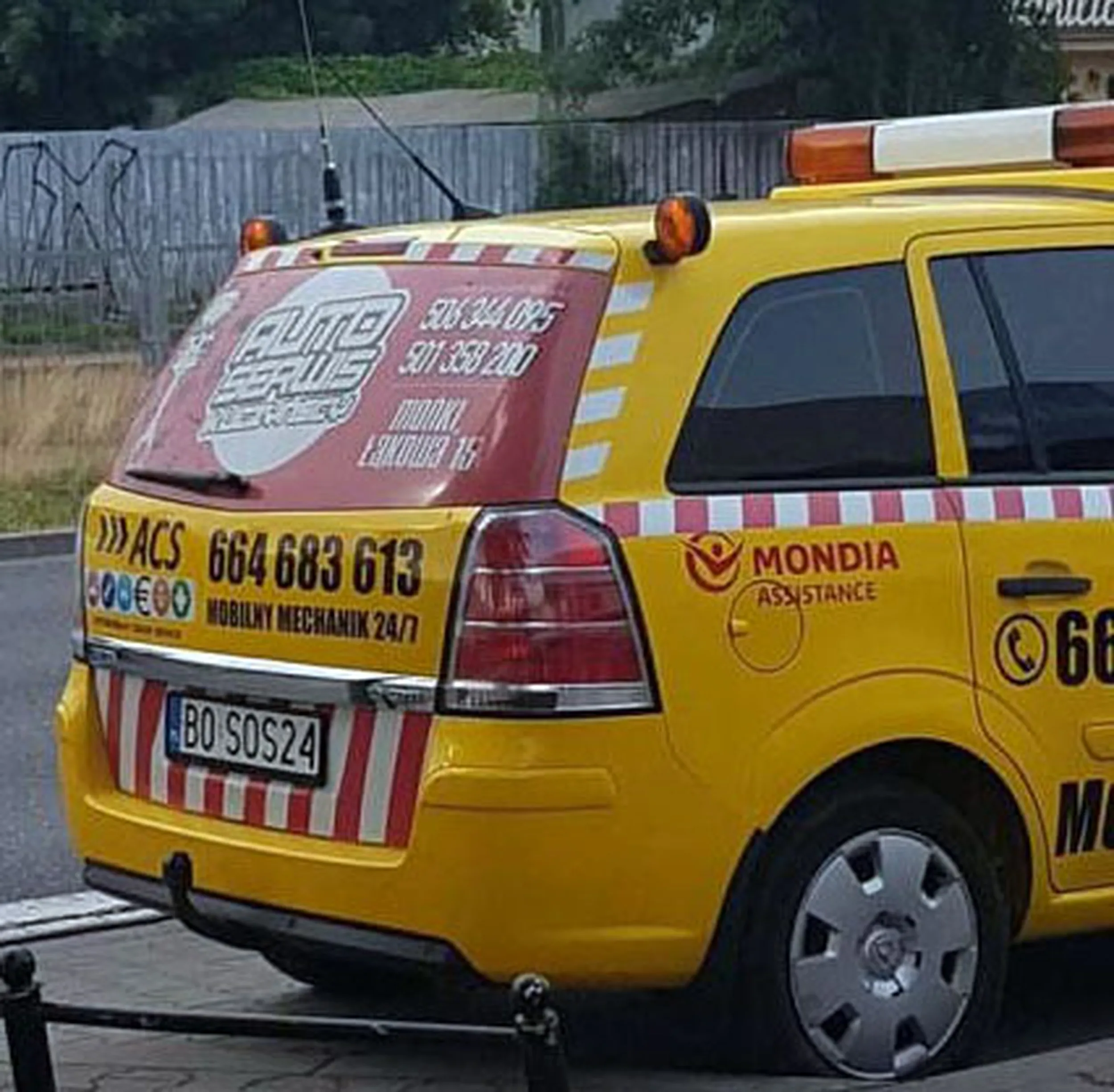 Fajny numer, blacha B0 SOS24