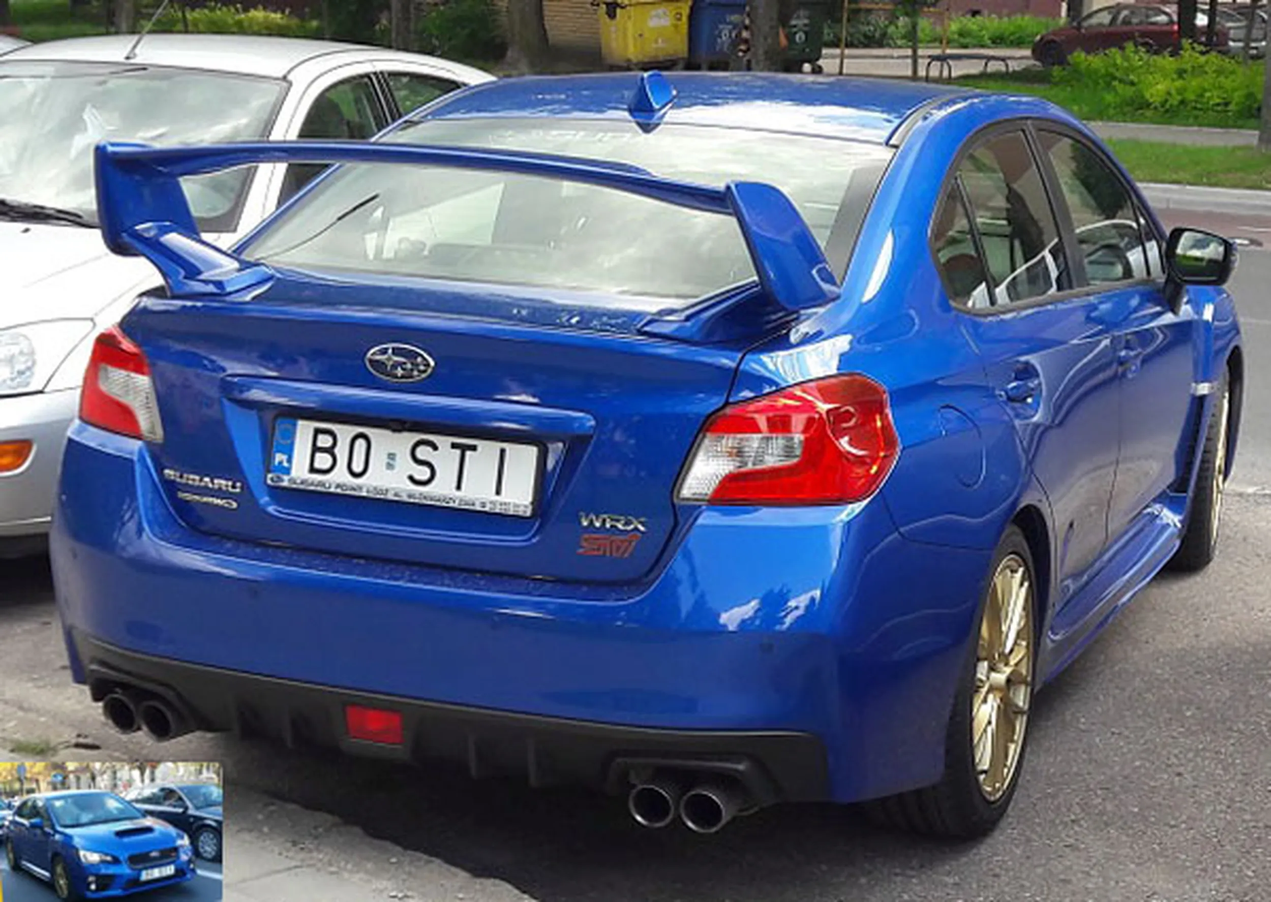 Fajny numer, blacha B0 STI