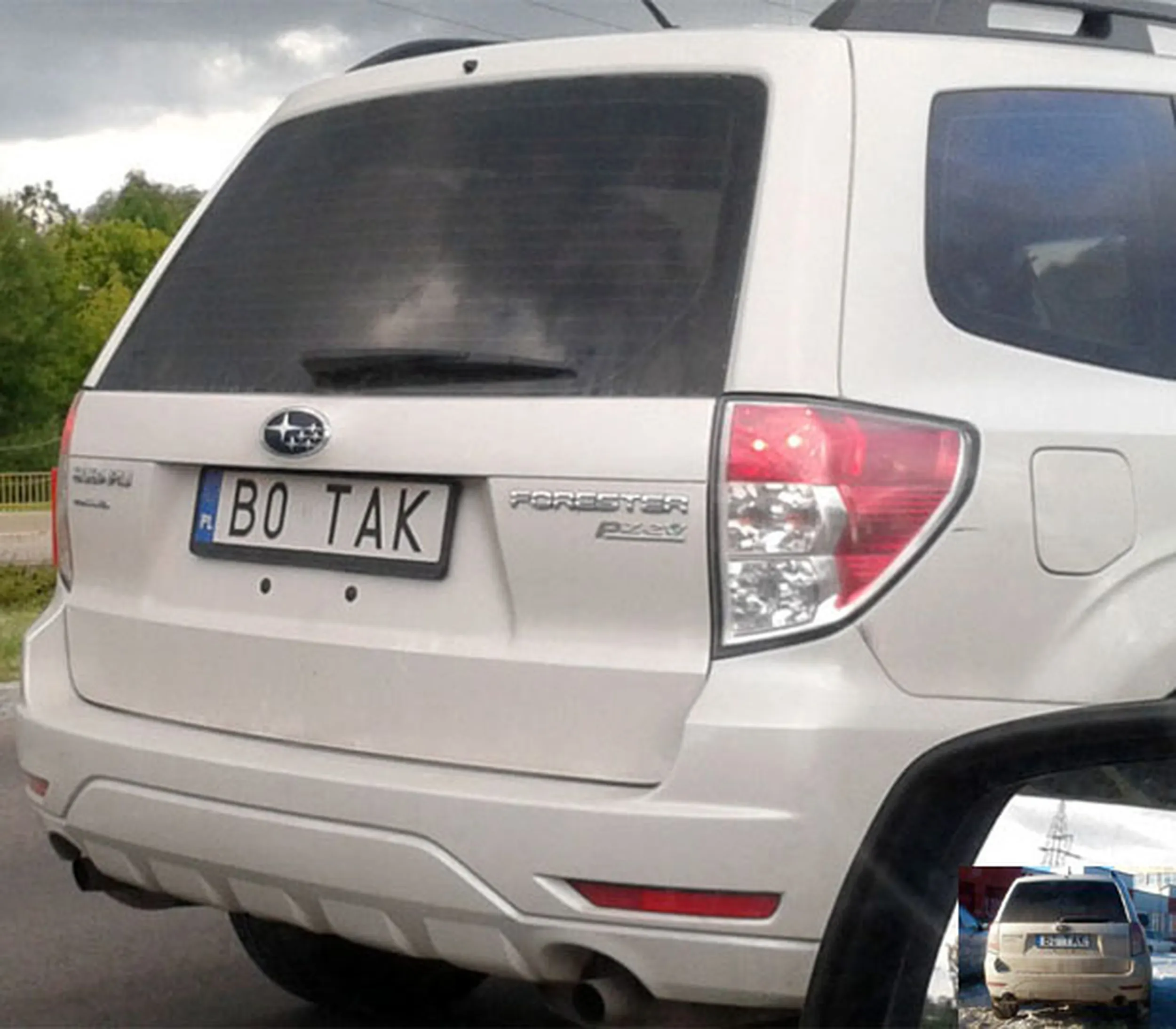 Fajny numer, blacha B0 TAK