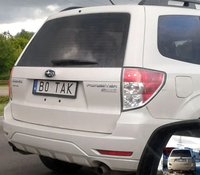 Fajny numer, blacha B0 TAK