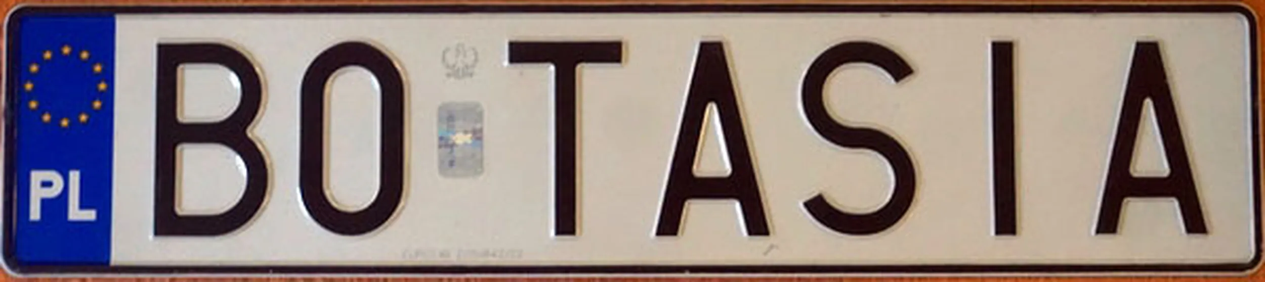 Fajny numer, blacha B0 TASIA