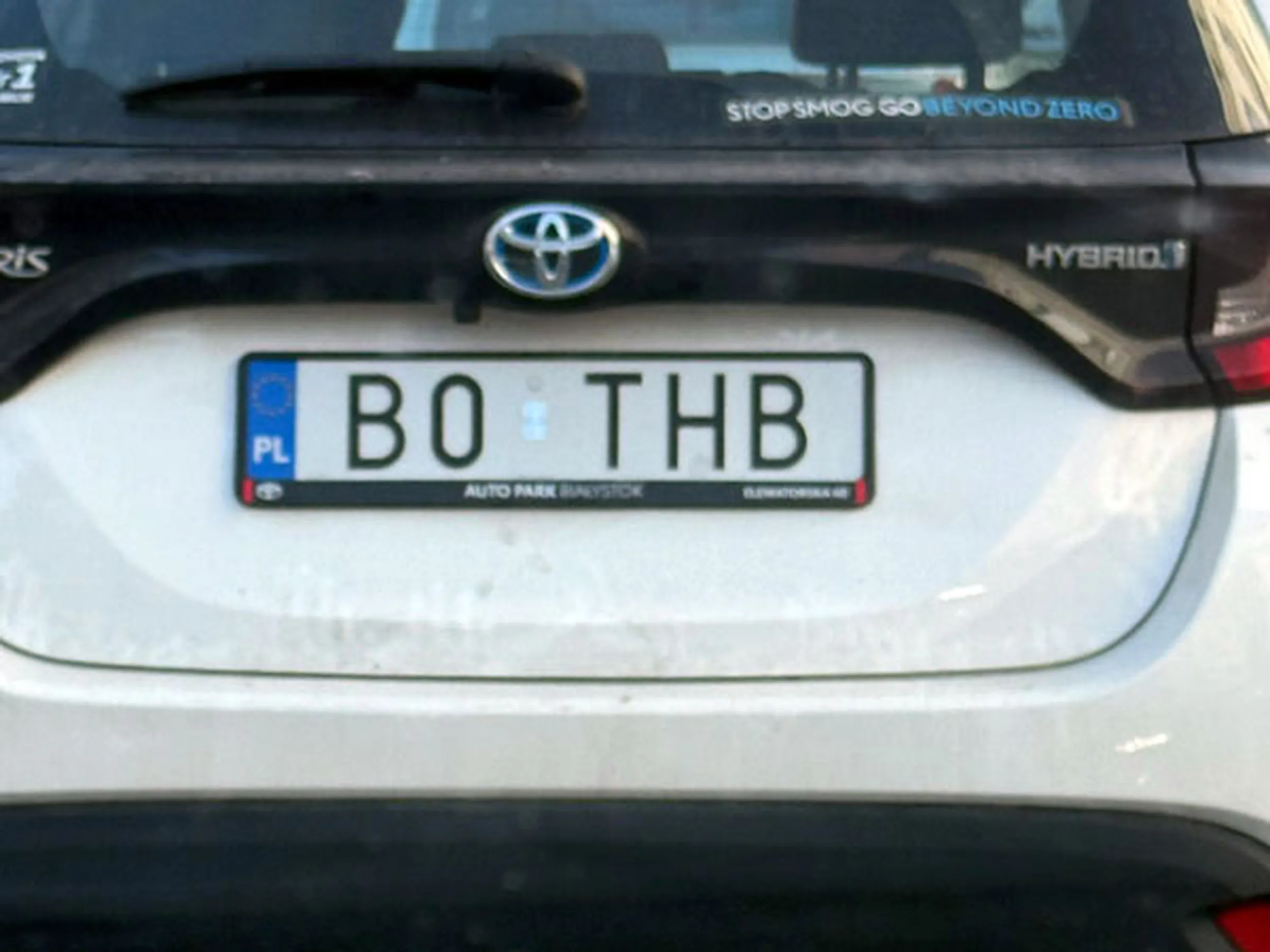 Fajny numer, blacha B0 THB