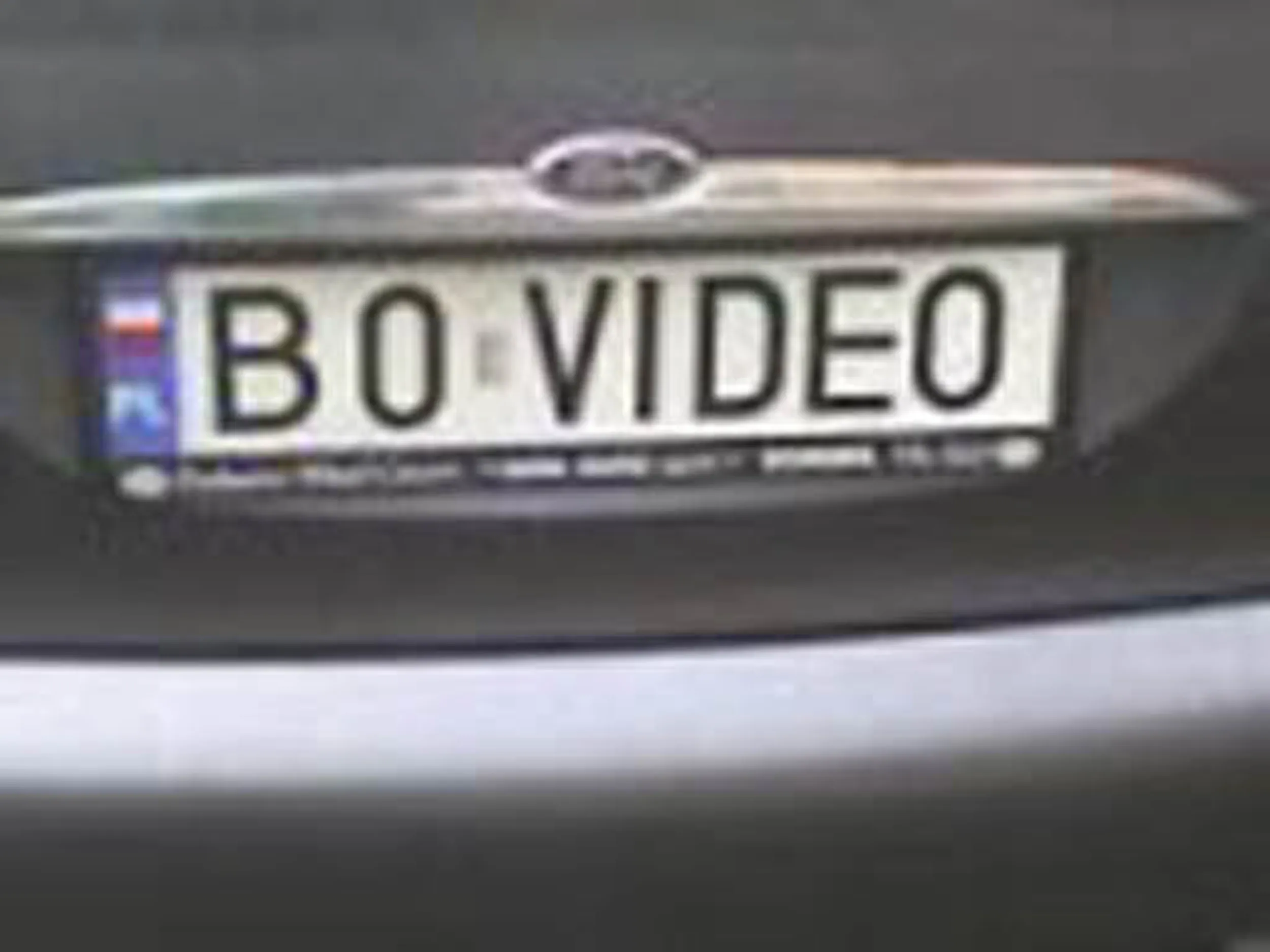 Fajny numer, blacha B0 VIDEO