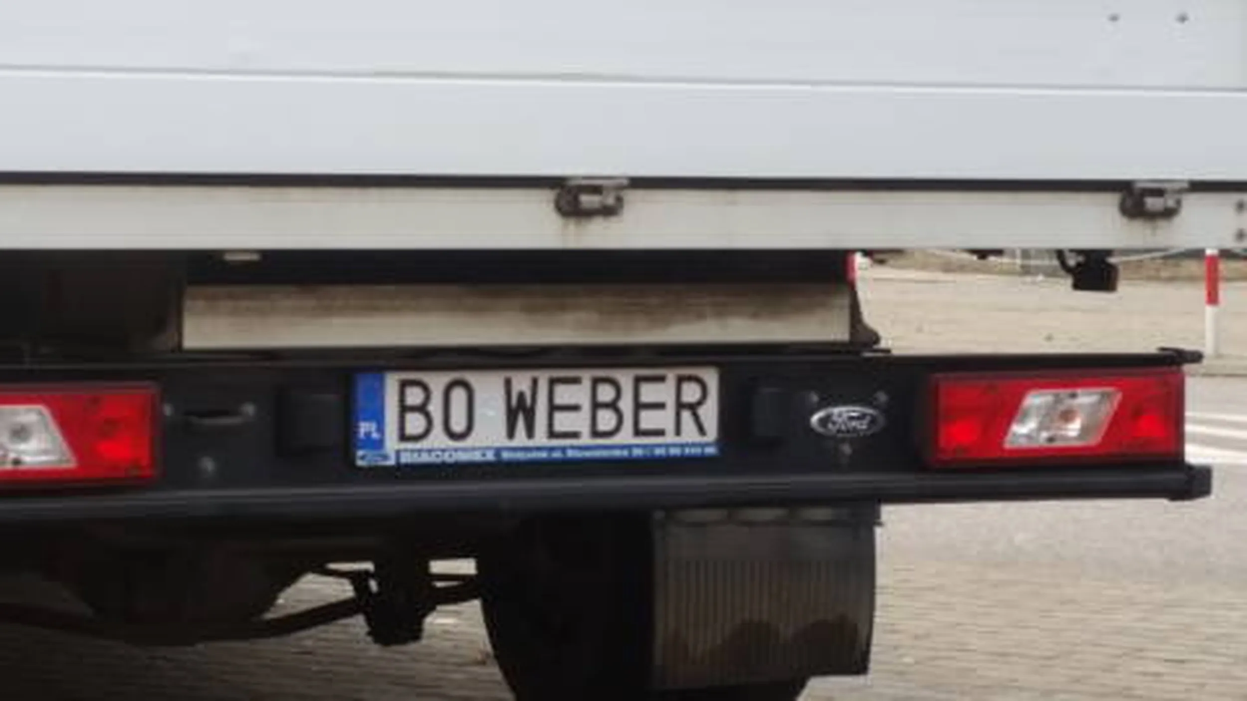 Fajny numer, blacha B0 WEBER