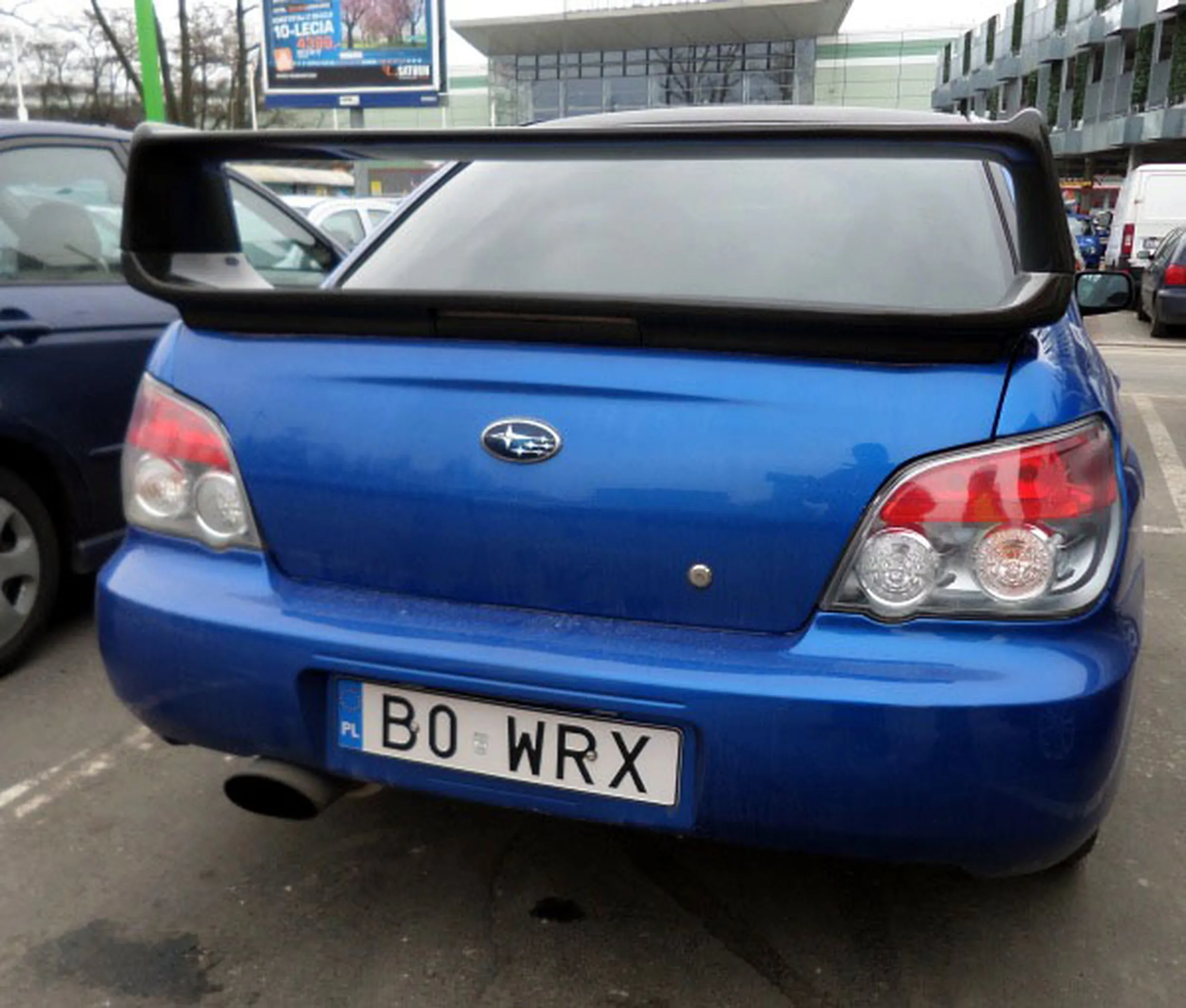 Fajny numer, blacha B0 WRX