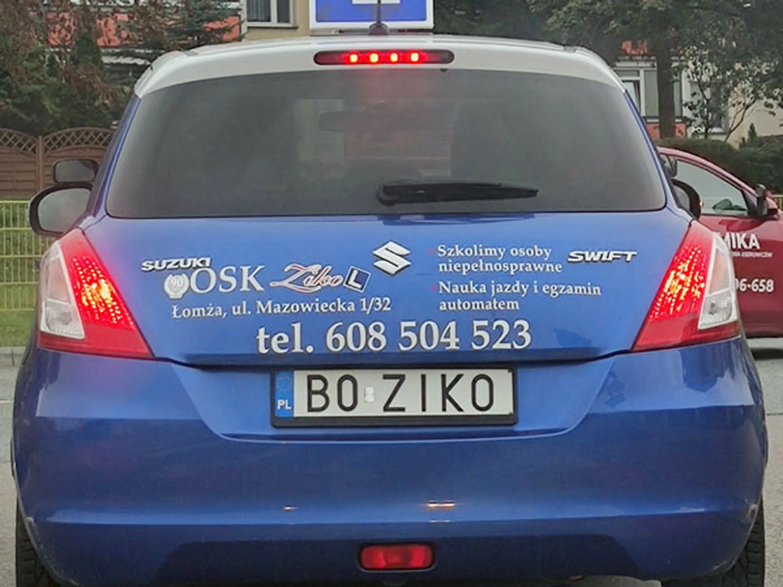 Fajny numer, blacha B0 ZIKO