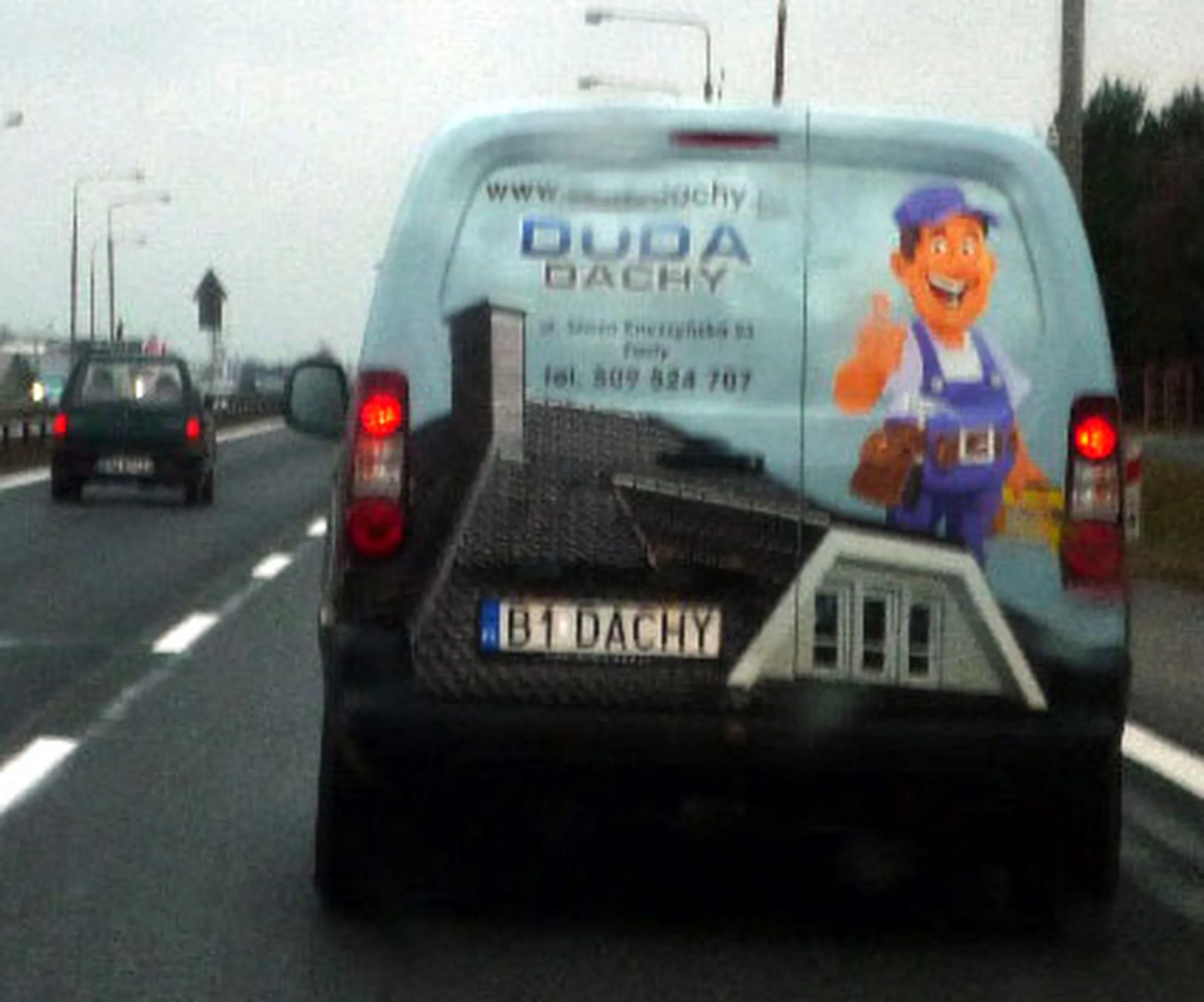 Fajny numer, blacha B1 DACHY