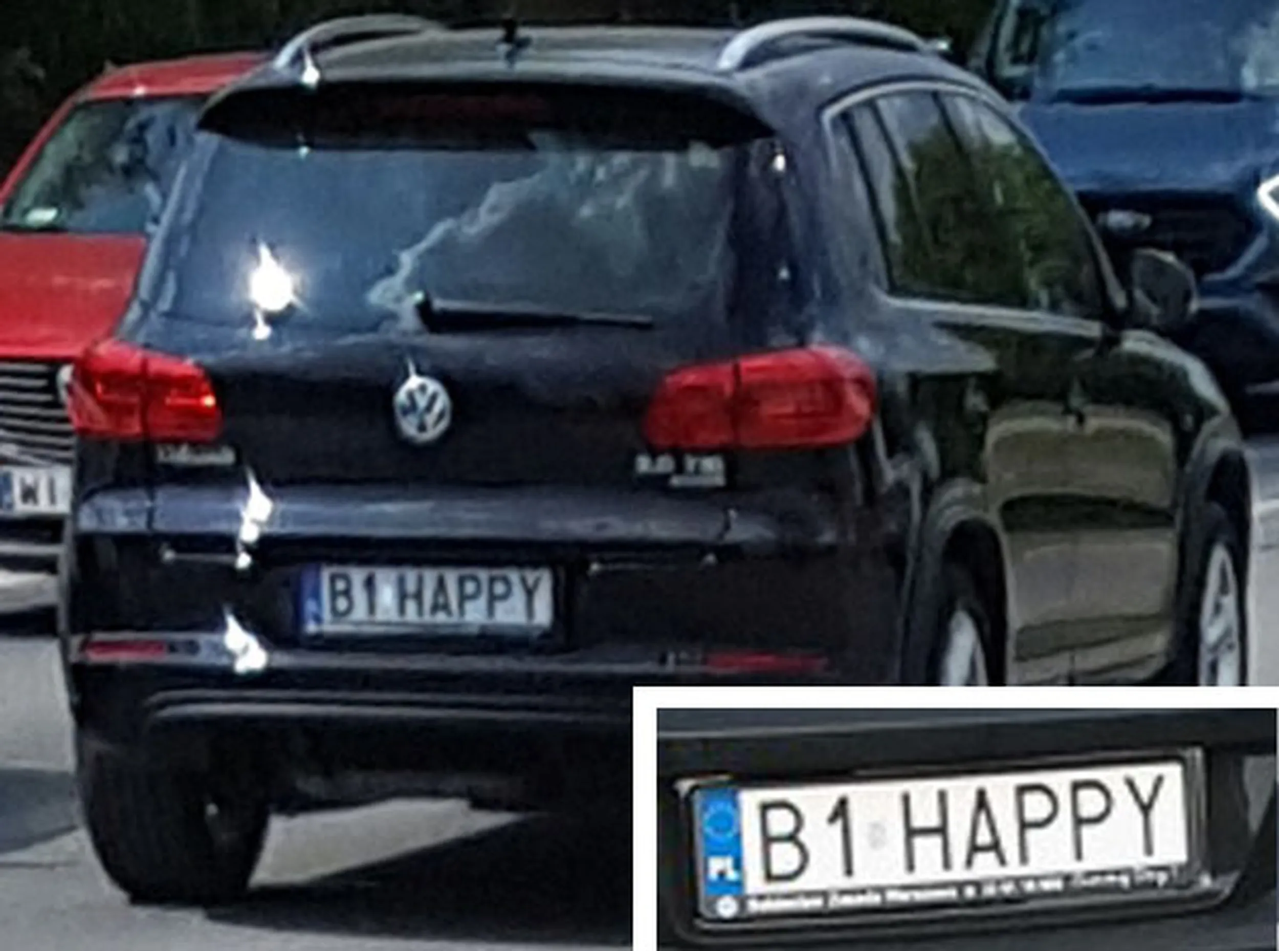 Fajny numer, blacha B1 HAPPY