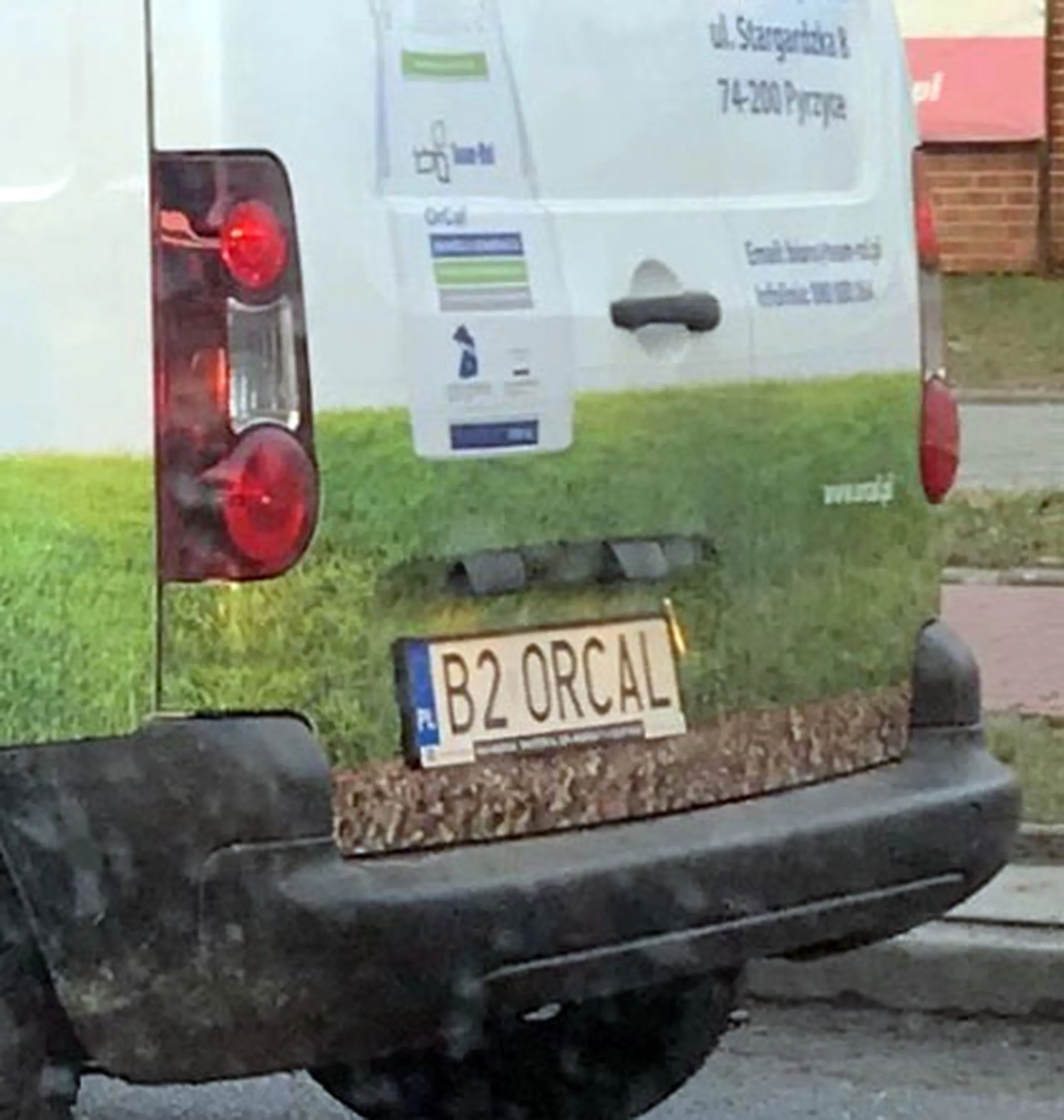 Fajny numer, blacha B2 ORCAL