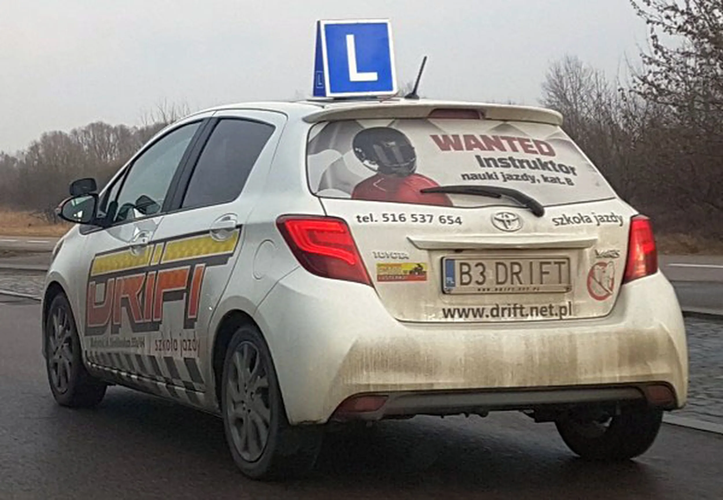 Fajny numer, blacha B3 DRIFT