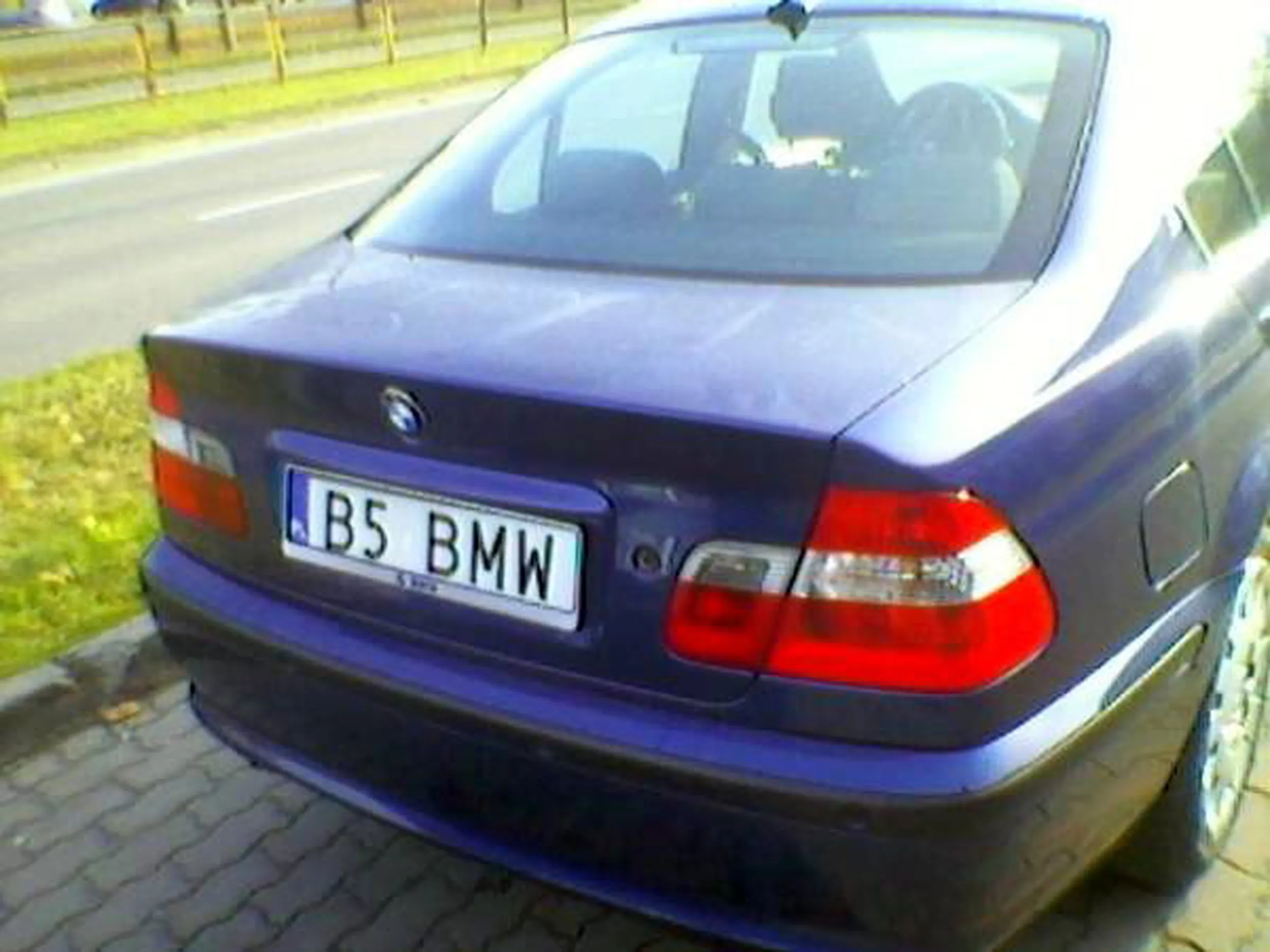 Fajny numer, blacha B5 BMW