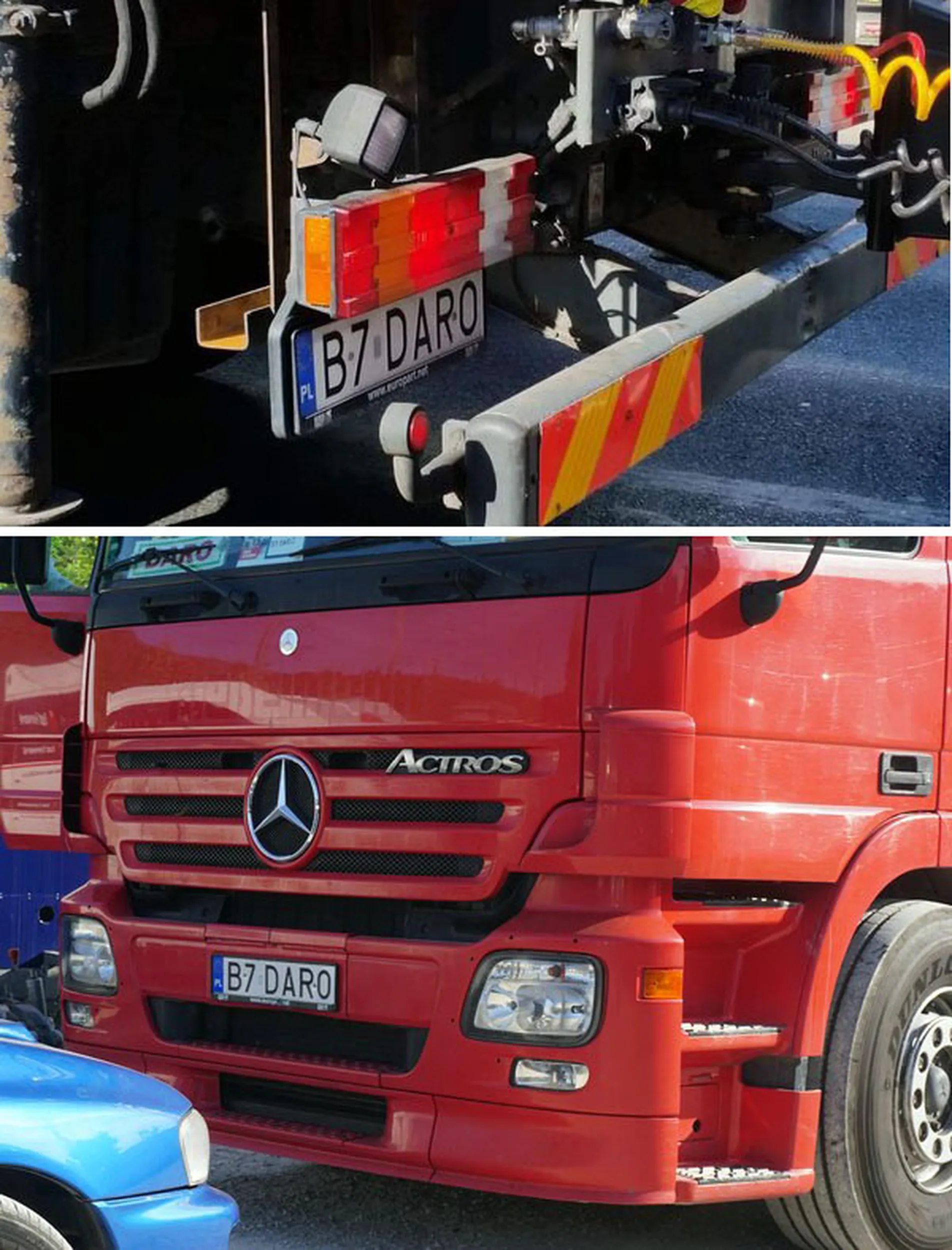 Fajny numer, blacha B7 DARO